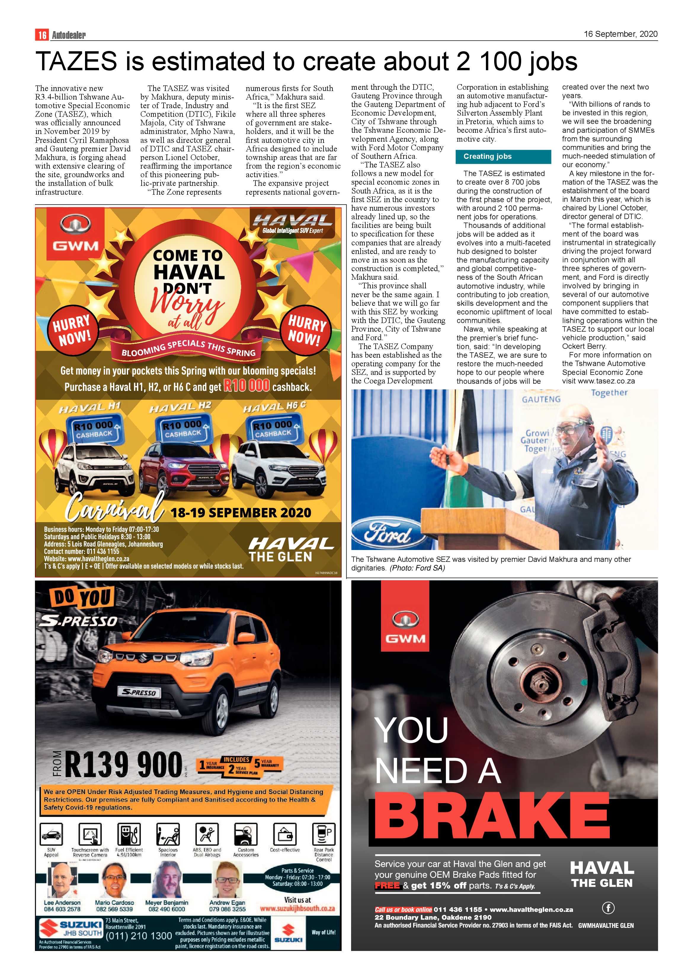 Alberton Record 16 September 2020 page 16