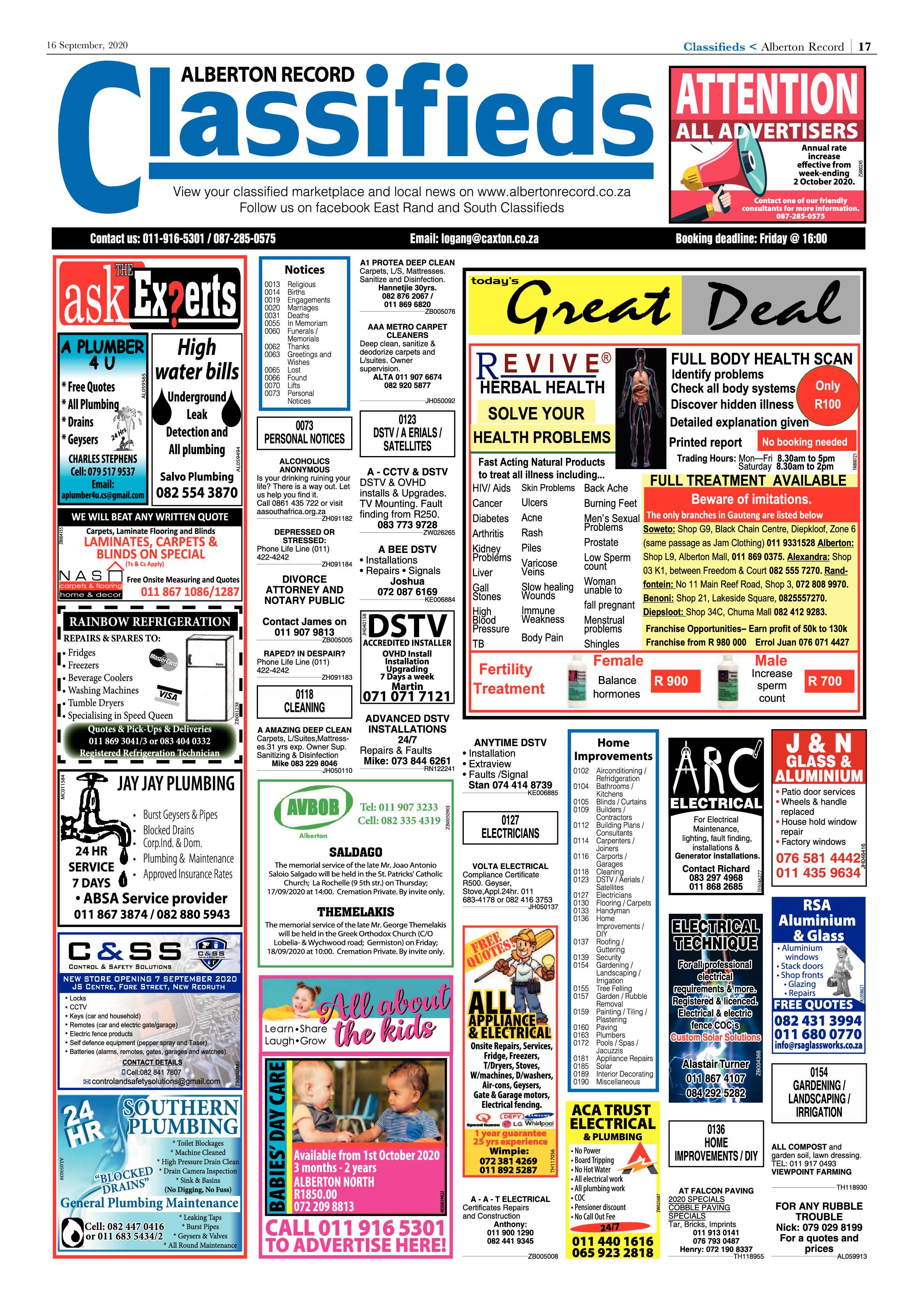 Alberton Record 16 September 2020 page 17