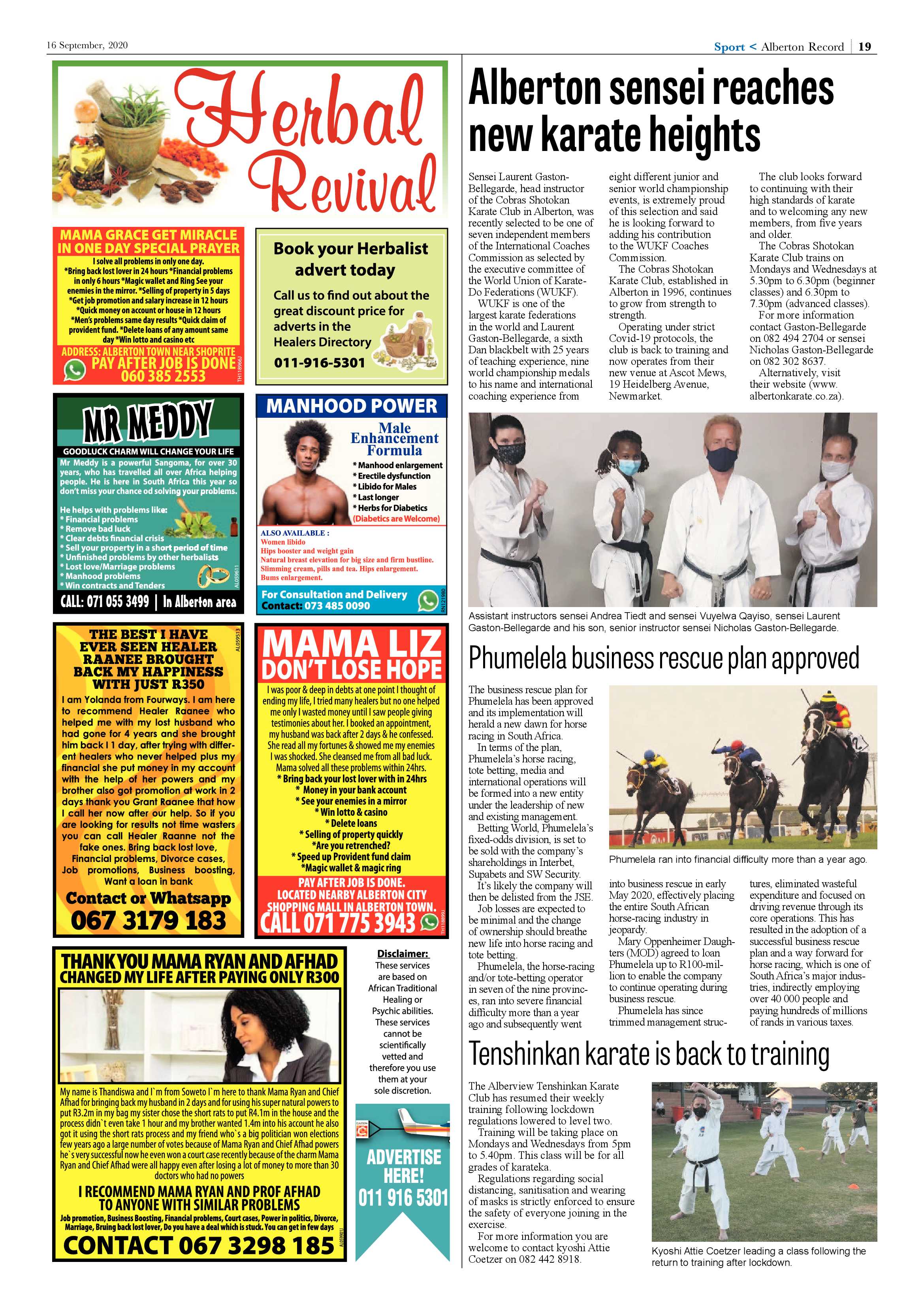 Alberton Record 16 September 2020 page 19