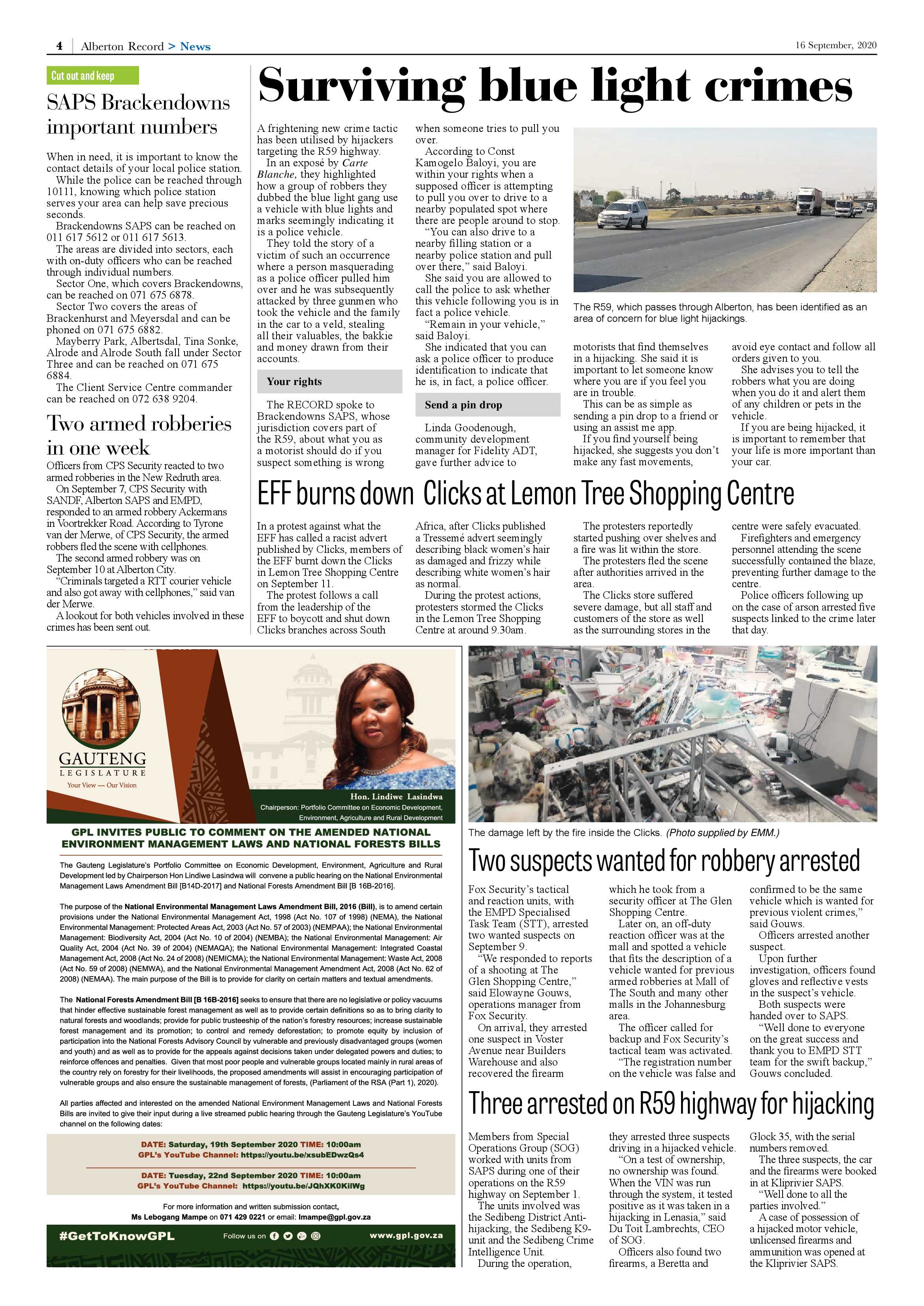 Alberton Record 16 September 2020 page 4