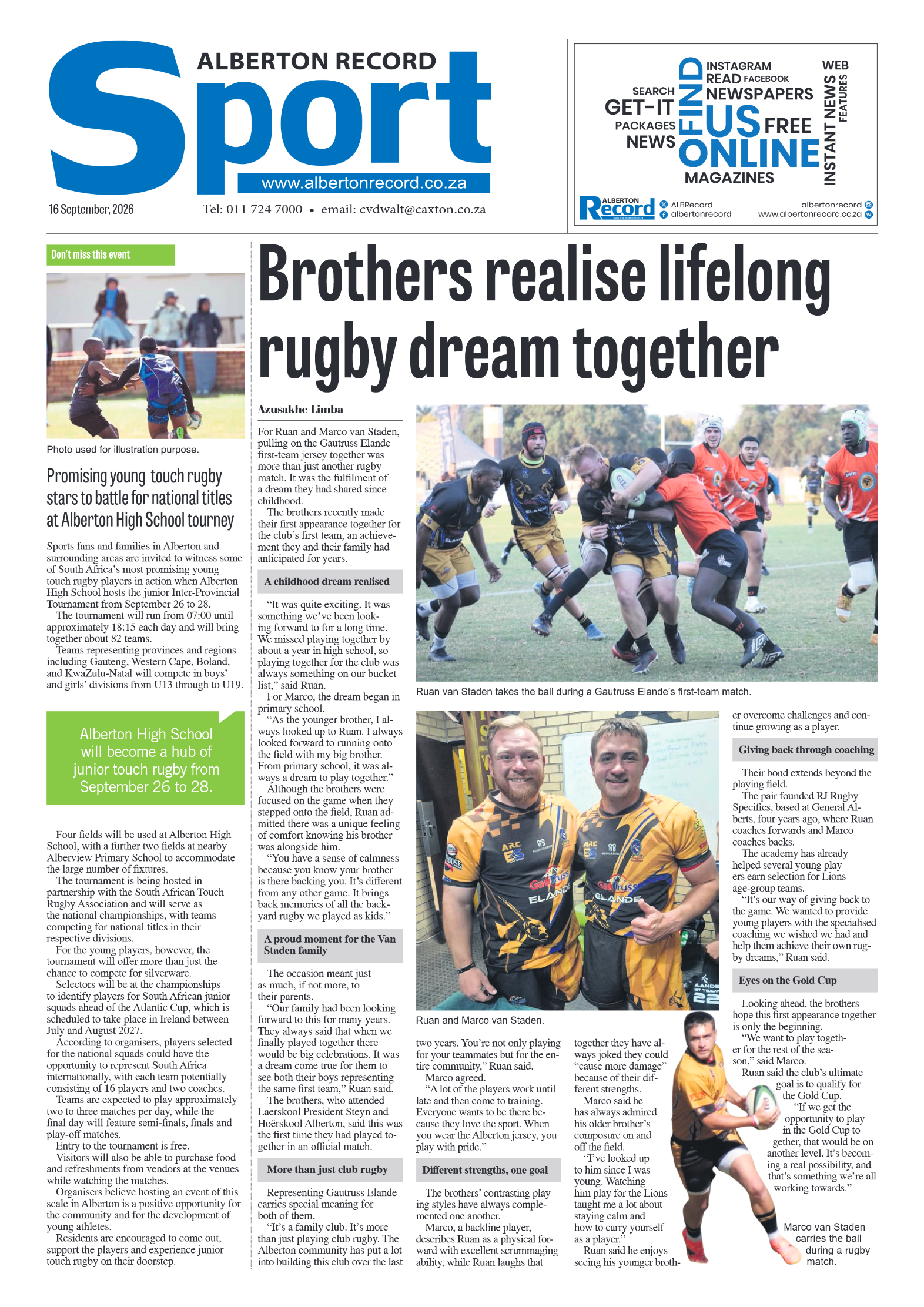 Alberton Record 16 September 2026 page 8