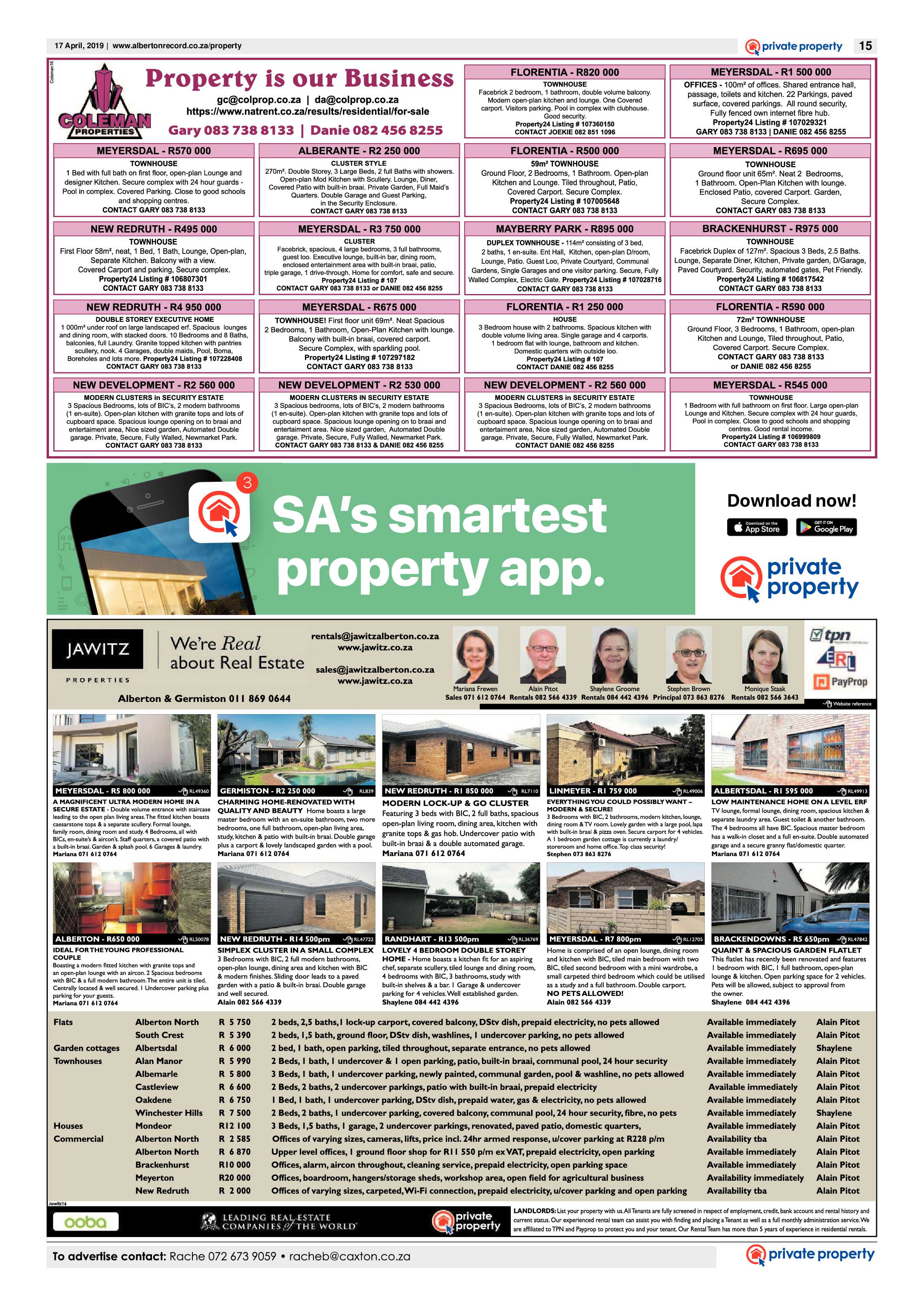Alberton Record 17 April 2019 page 15