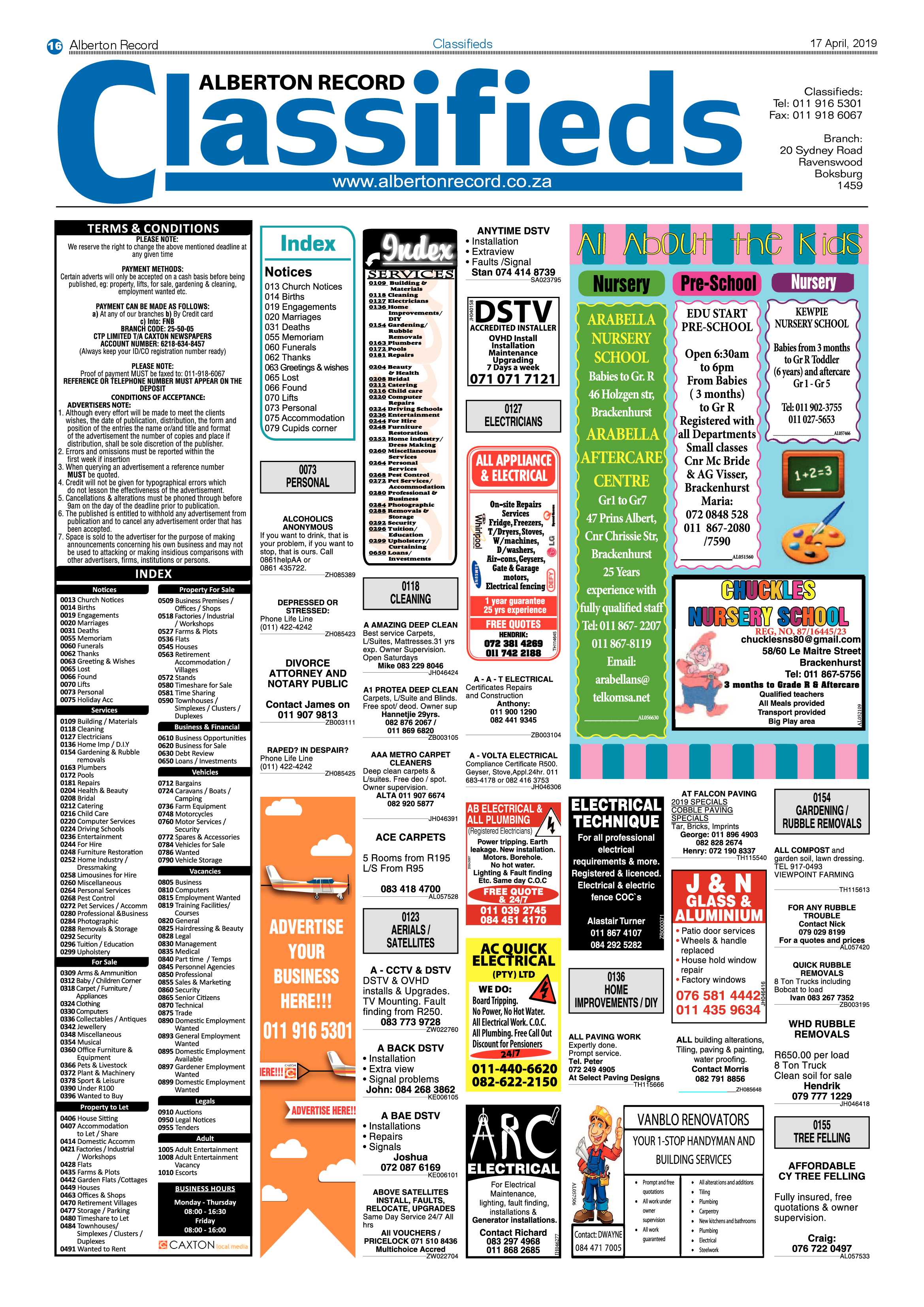 Alberton Record 17 April 2019 page 16