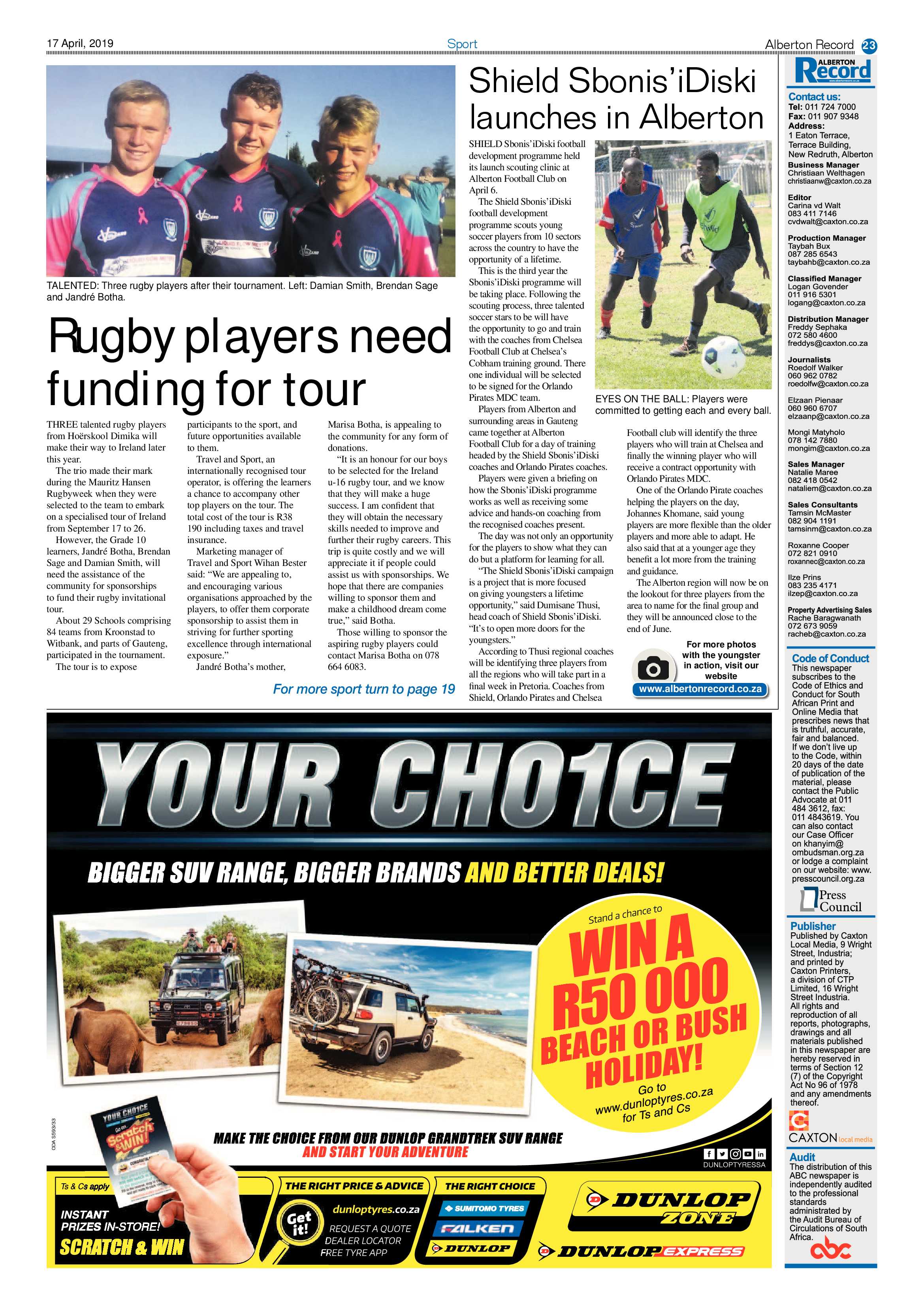 Alberton Record 17 April 2019 page 23