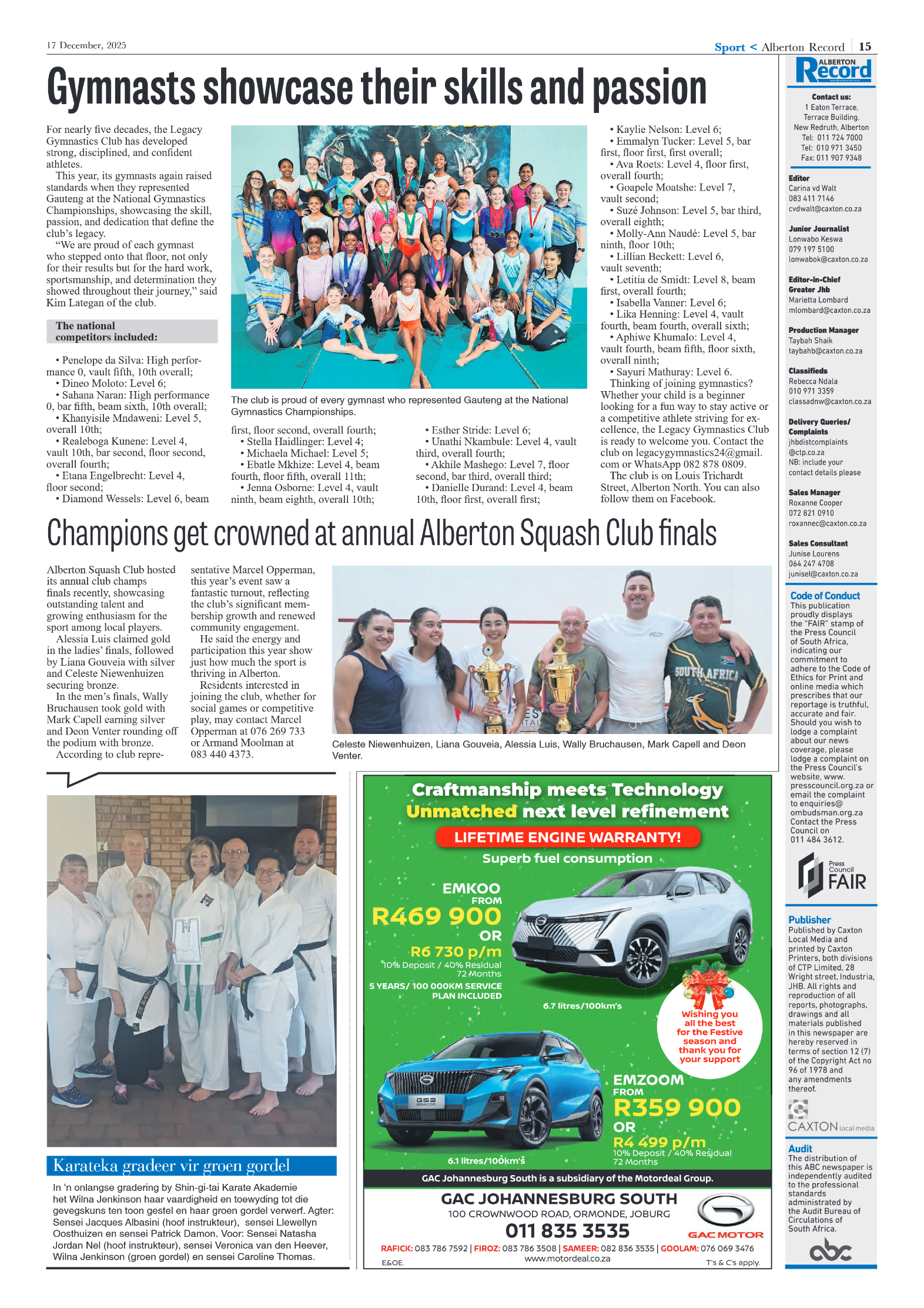Alberton Record 17 December 2025 page 11
