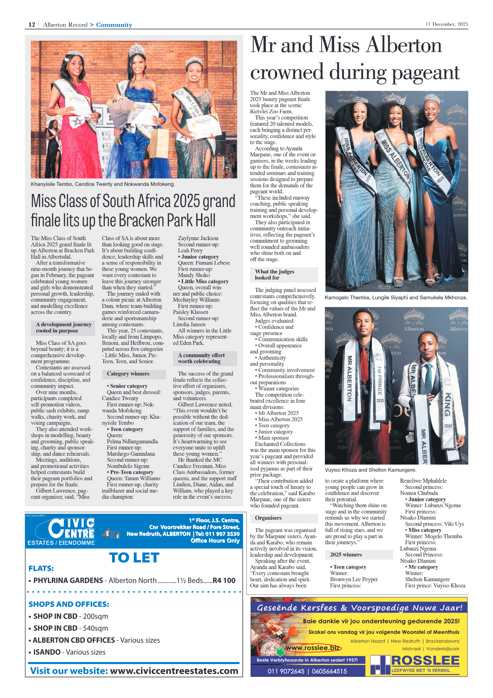 Alberton Record 17 December 2025 page 8