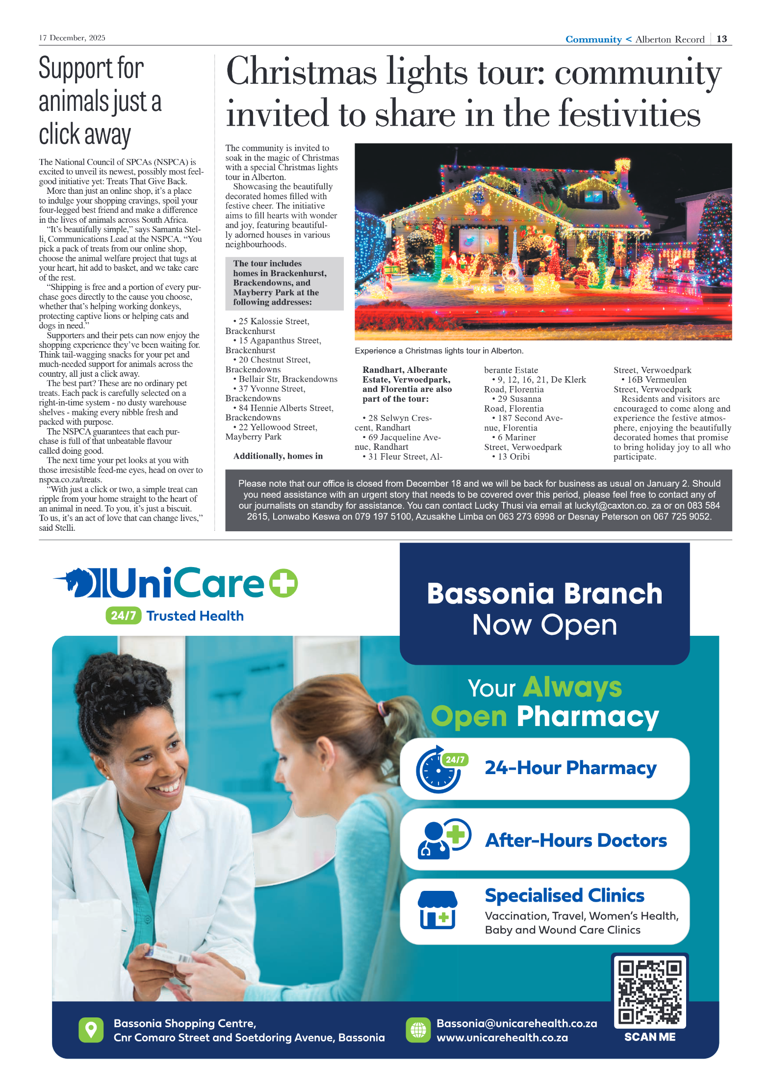 Alberton Record 17 December 2025 page 9