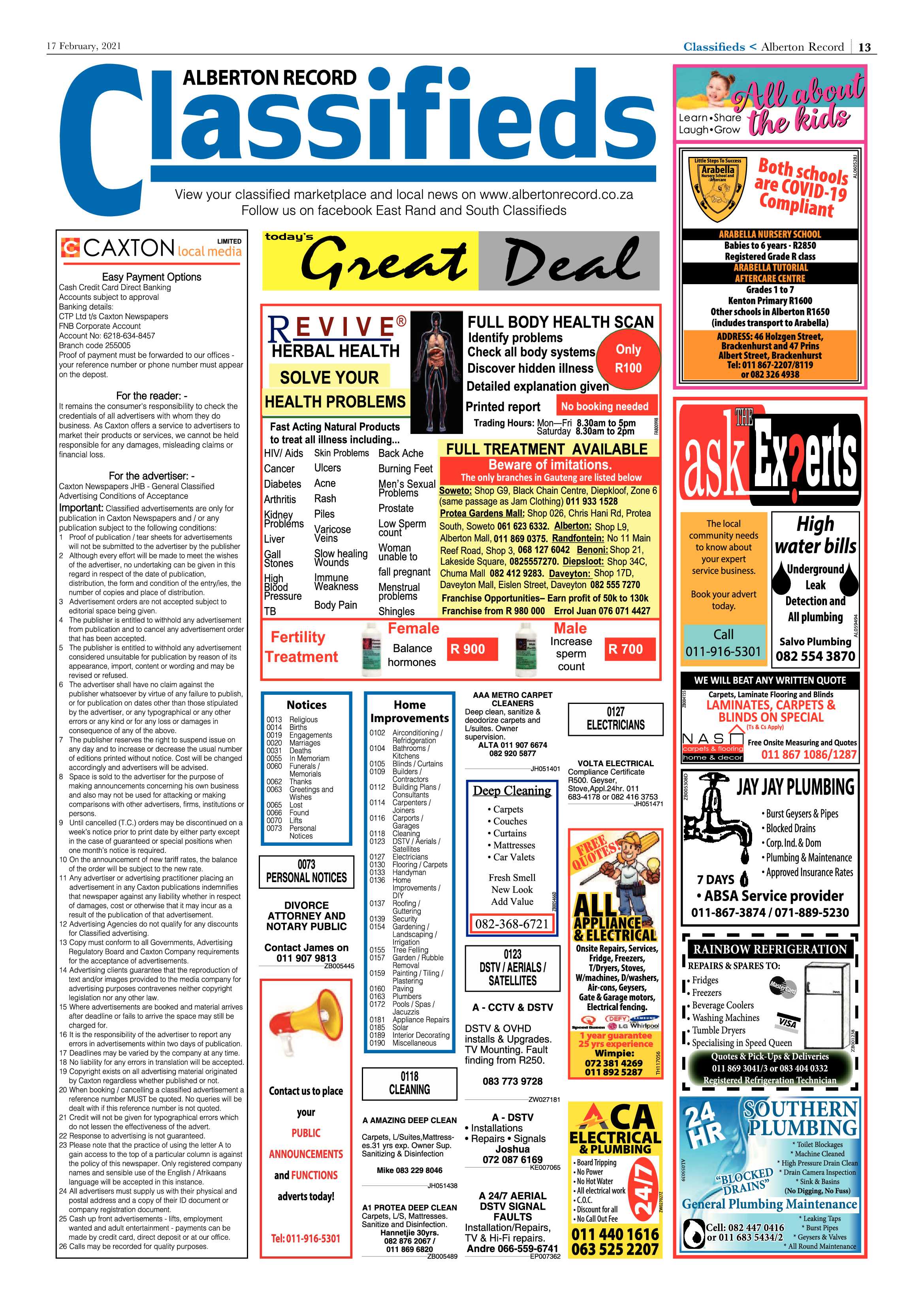 Alberton Record 17 February 2021 page 13