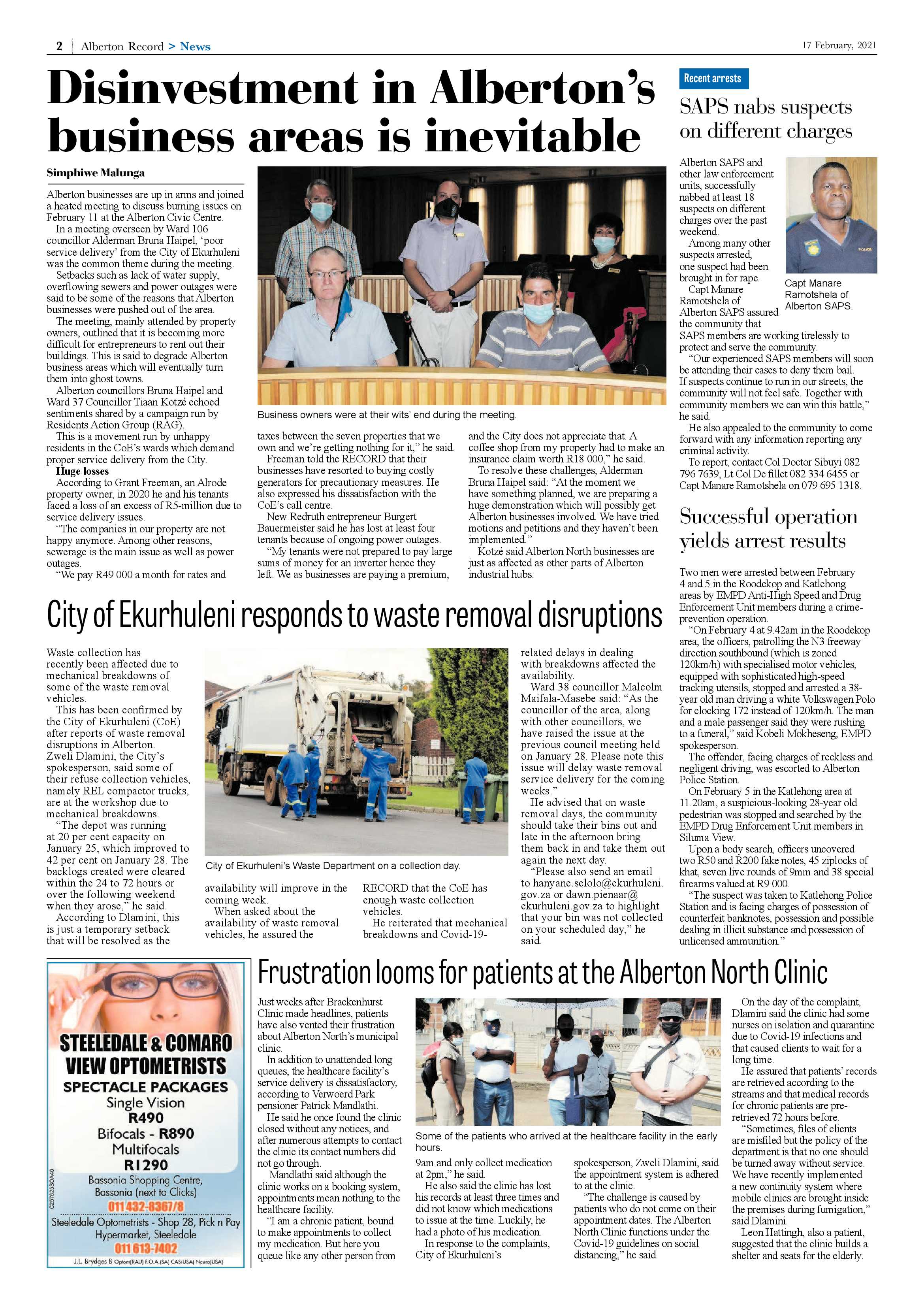 Alberton Record 17 February 2021 page 2