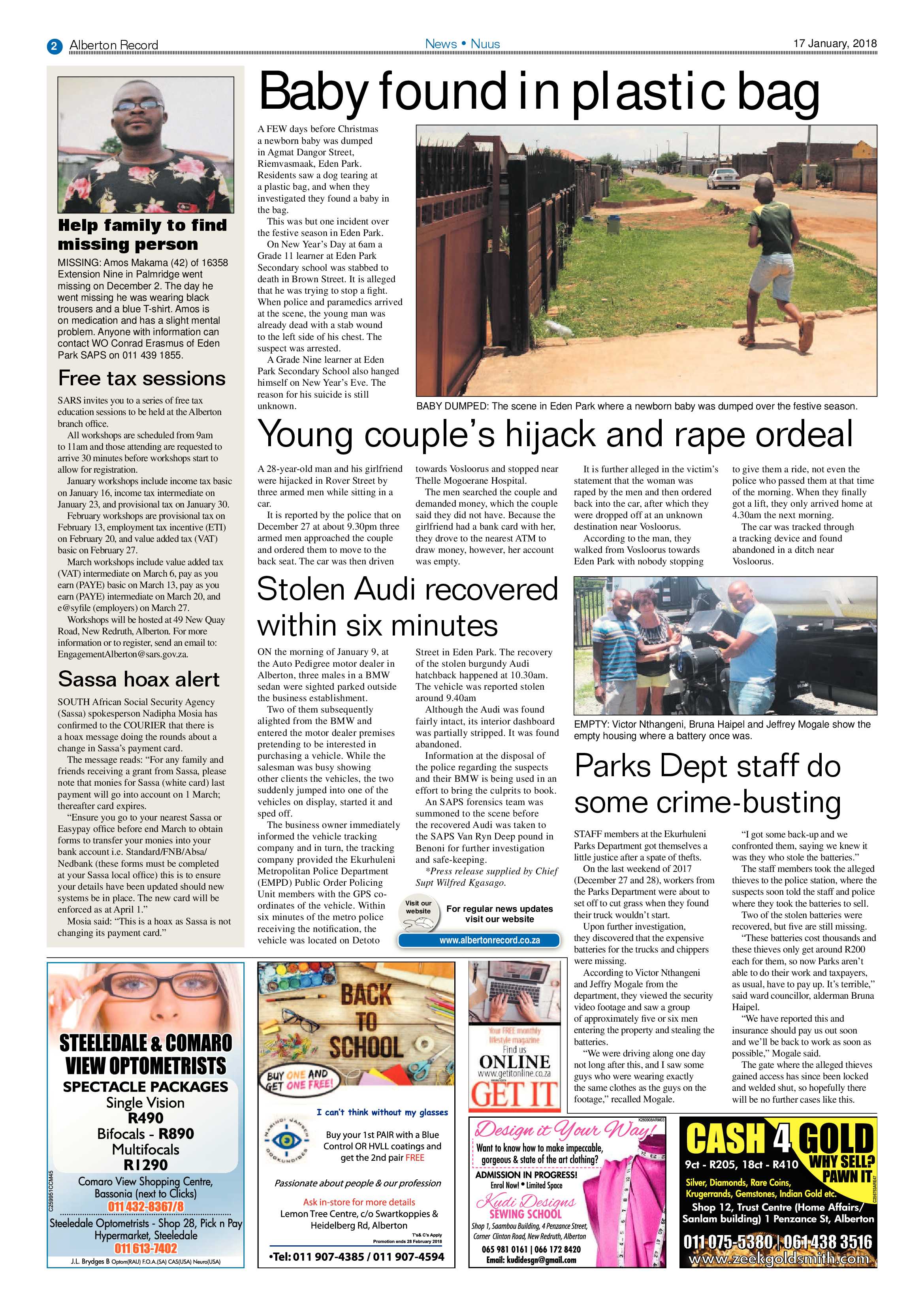 Alberton Record 17 January 2018 page 2