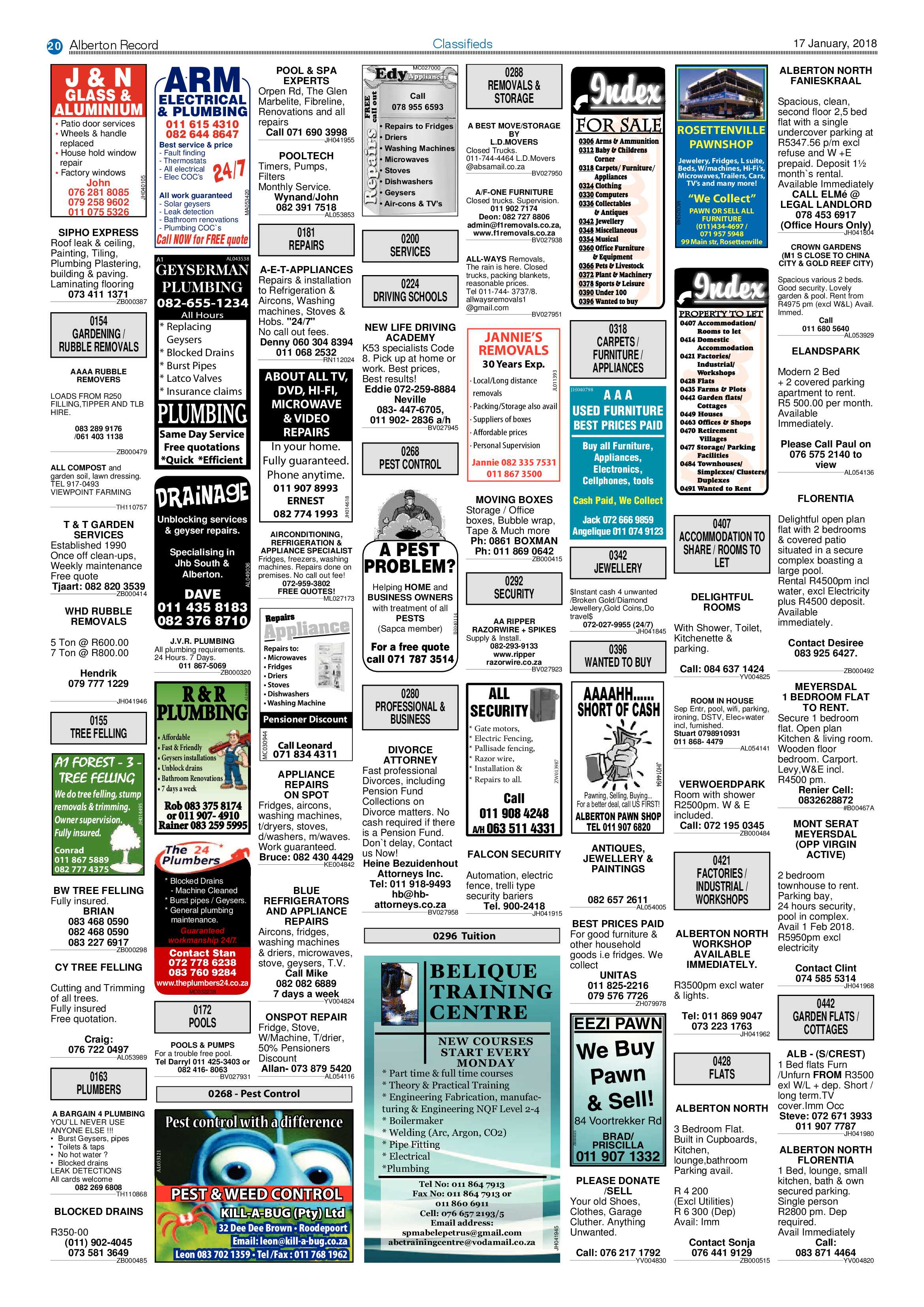 Alberton Record 17 January 2018 page 20