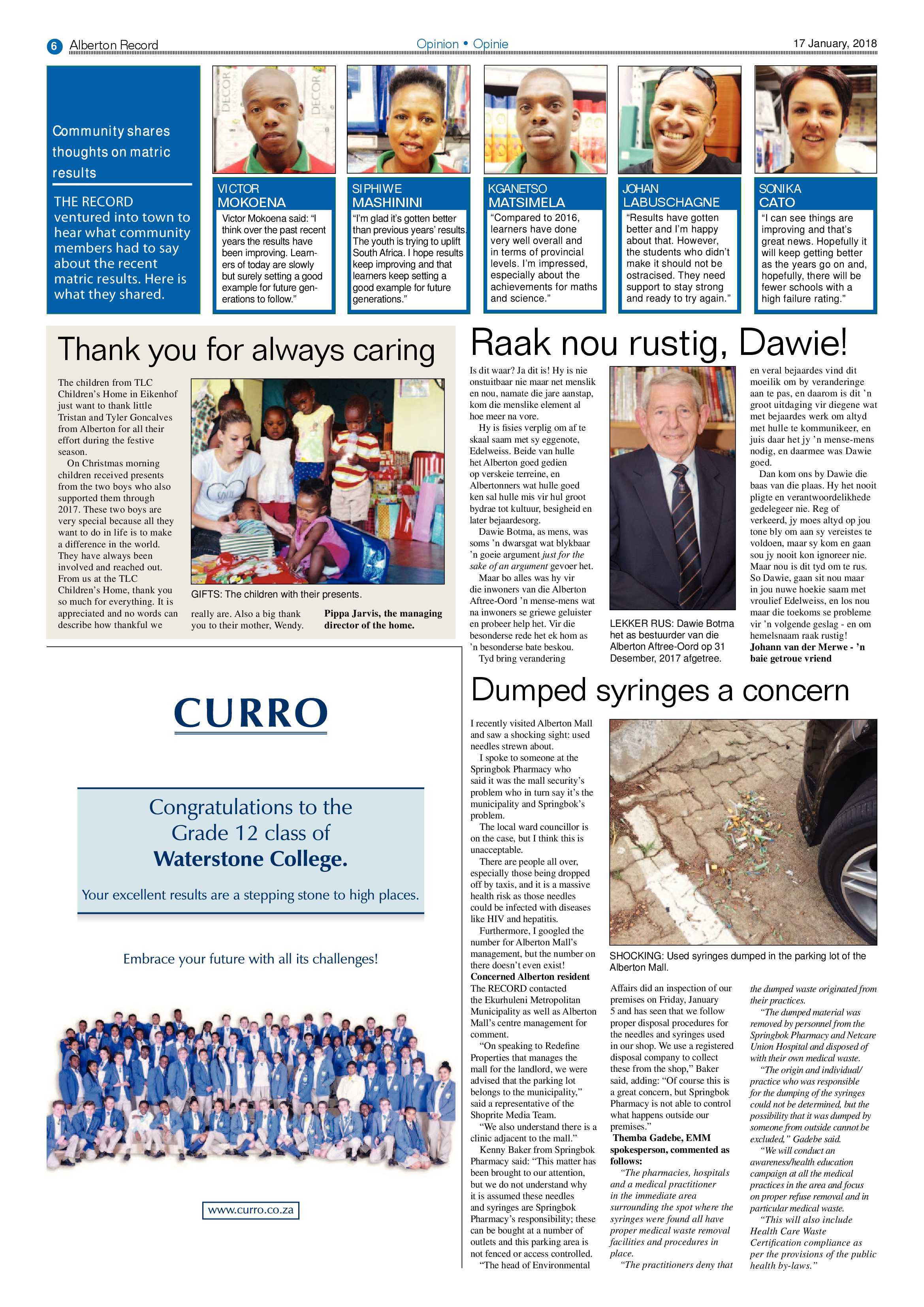 Alberton Record 17 January 2018 page 6