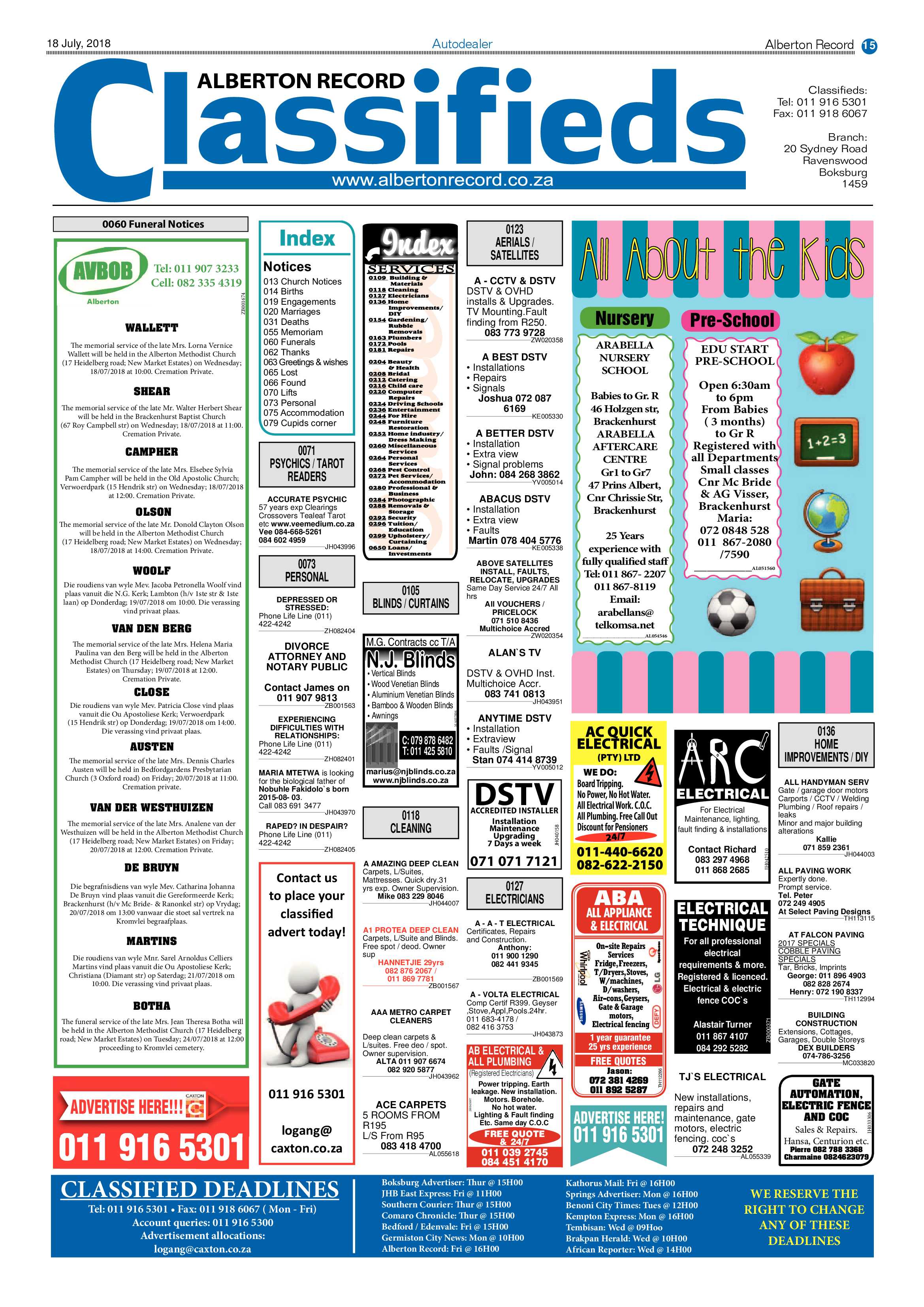 Alberton Record 17 July 2018 page 15