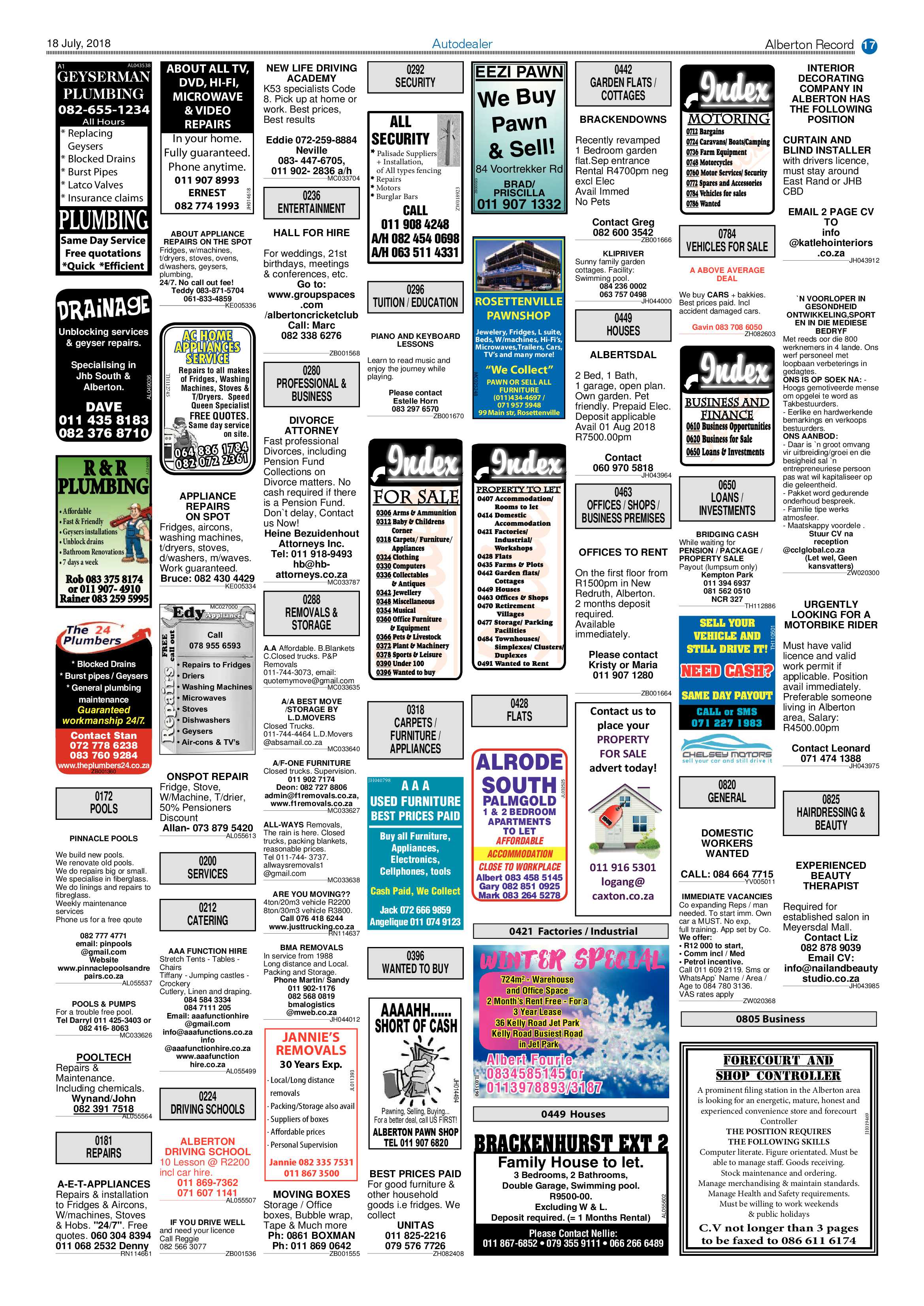 Alberton Record 17 July 2018 page 17