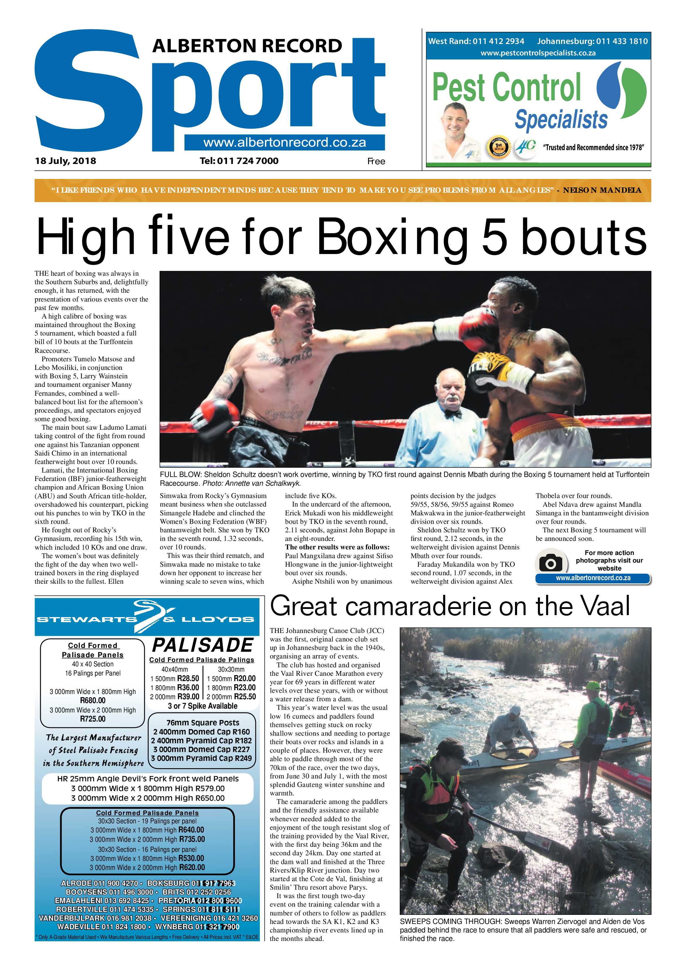 Alberton Record 17 July 2018 page 28