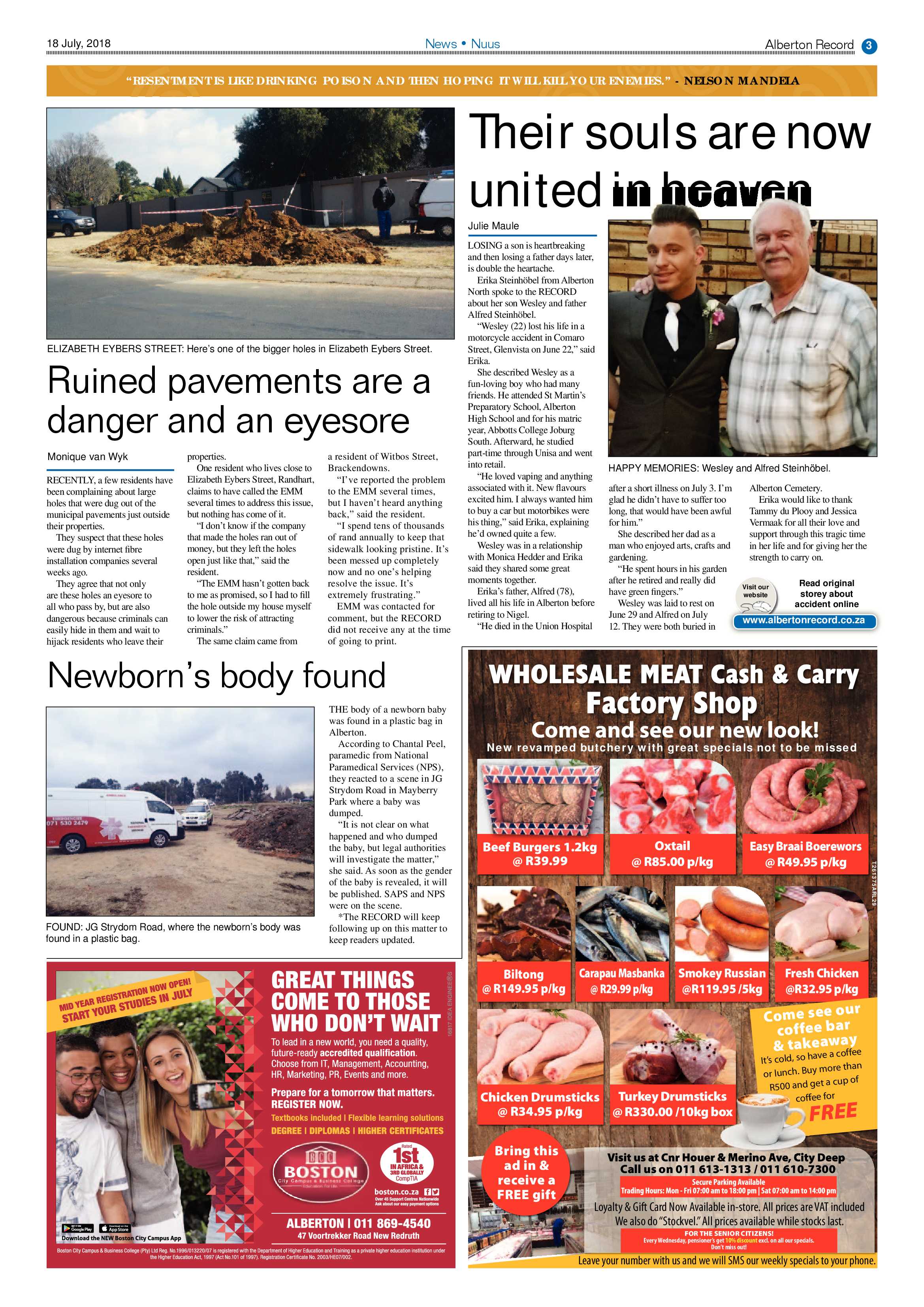 Alberton Record 17 July 2018 page 3