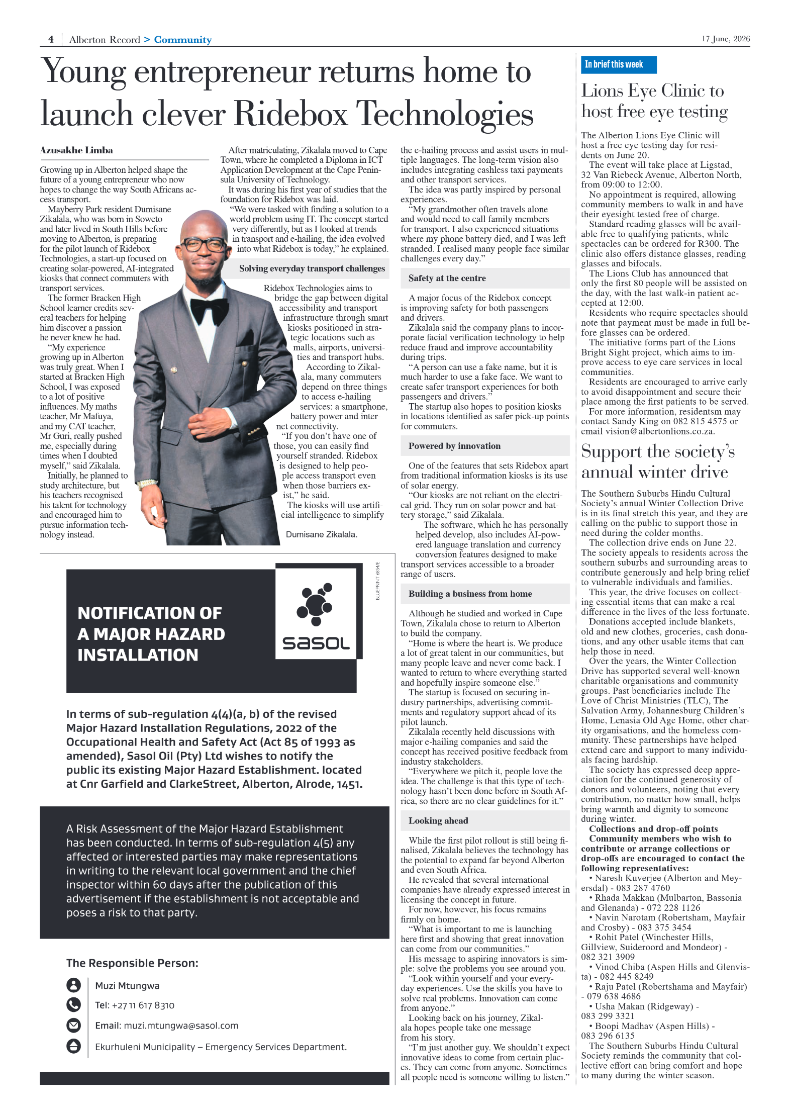 Alberton Record 17 June 2026 page 4