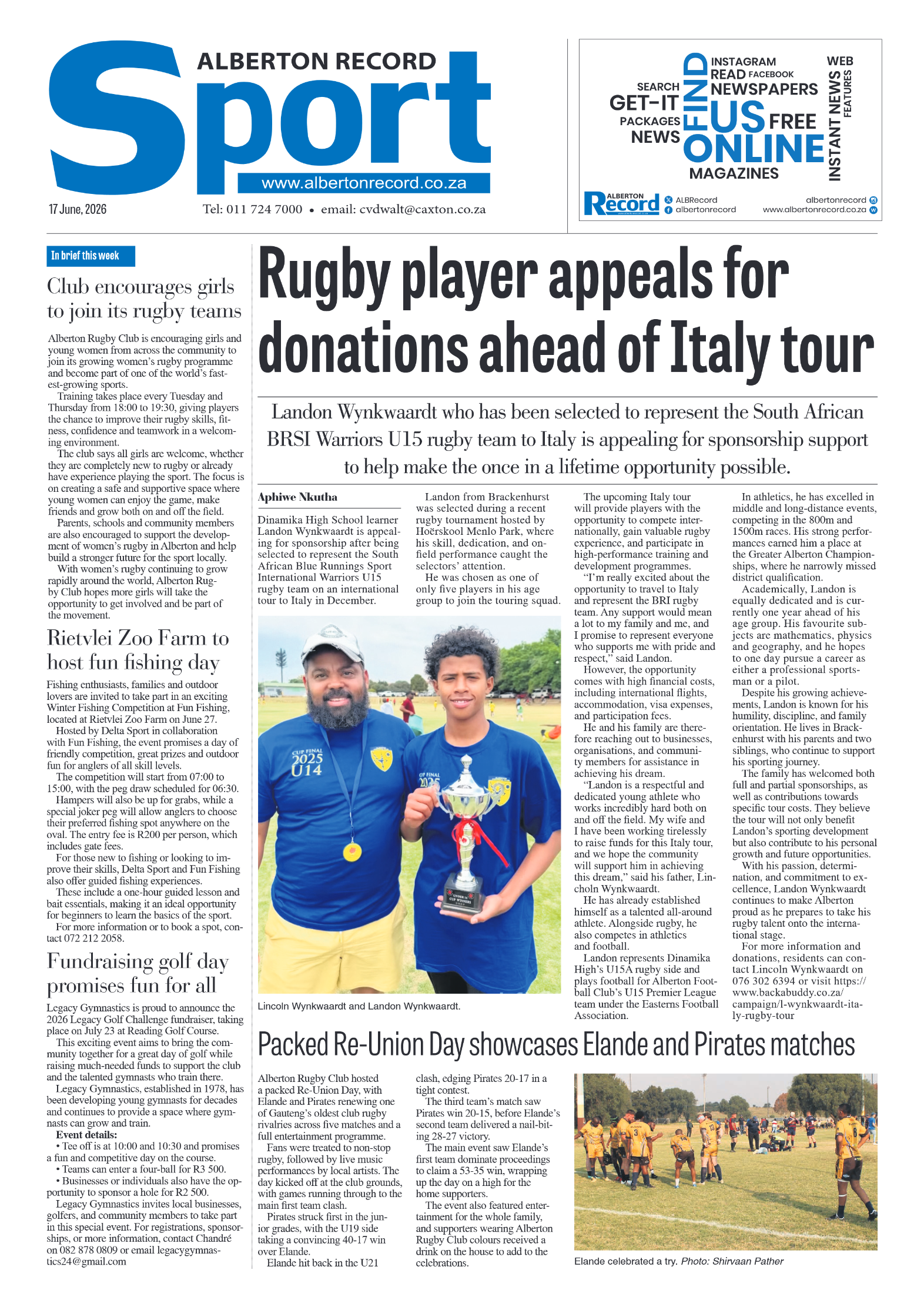 Alberton Record 17 June 2026 page 8
