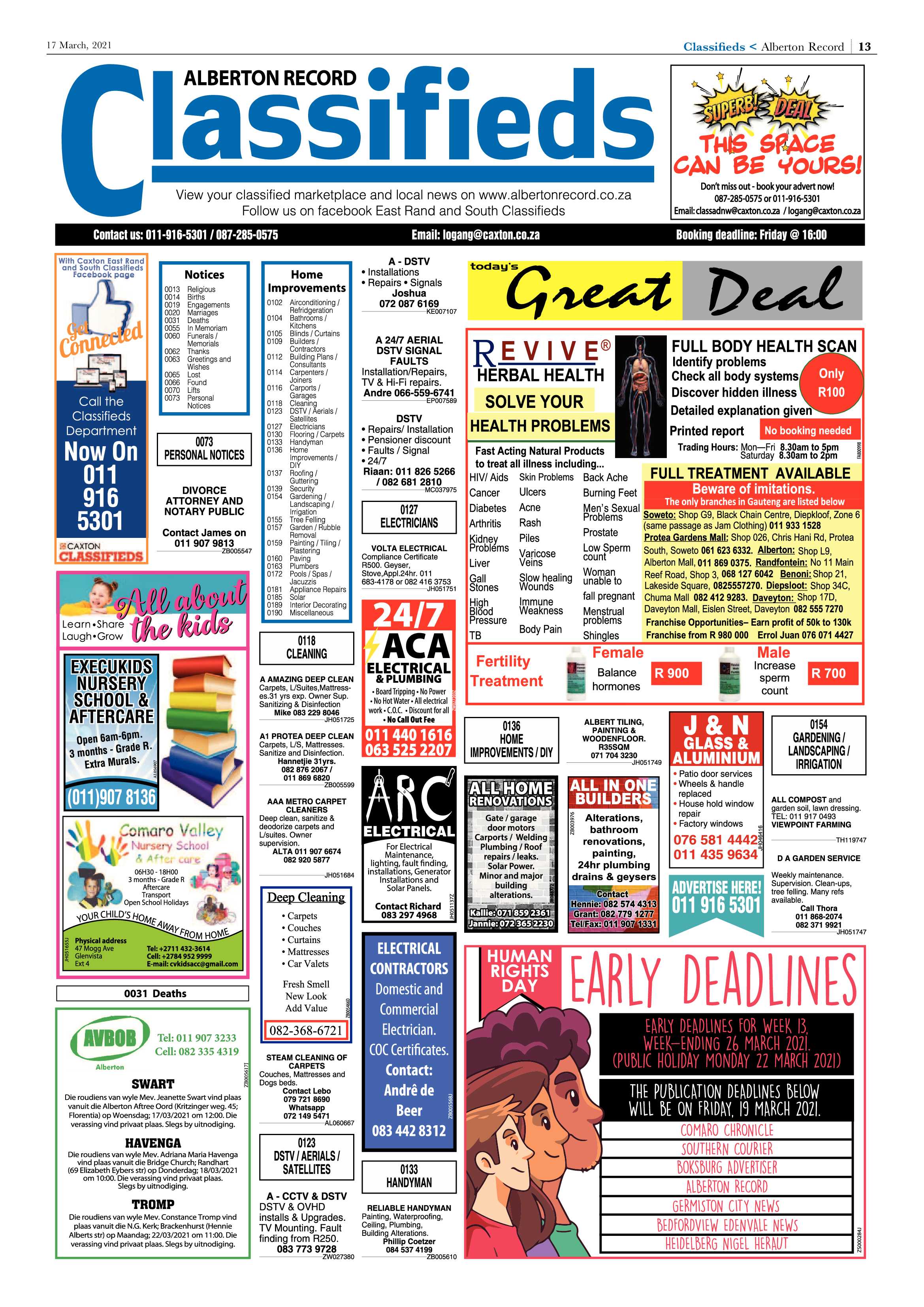 Alberton Record 17 March 2021 page 13