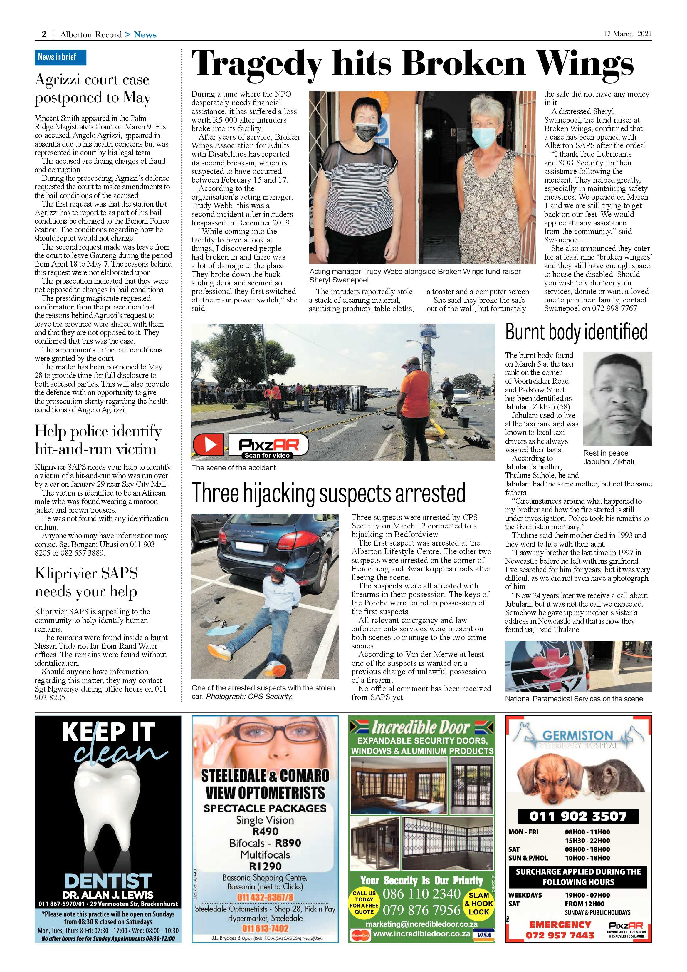 Alberton Record 17 March 2021 page 2
