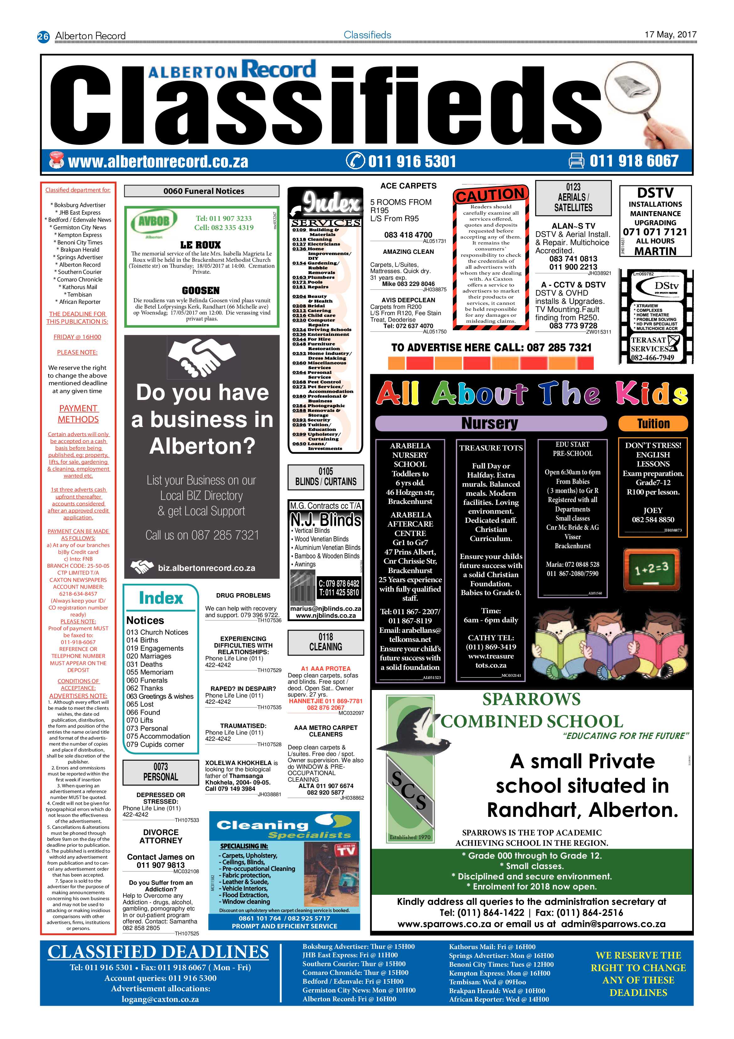 Alberton Record 17 May 2017 page 26