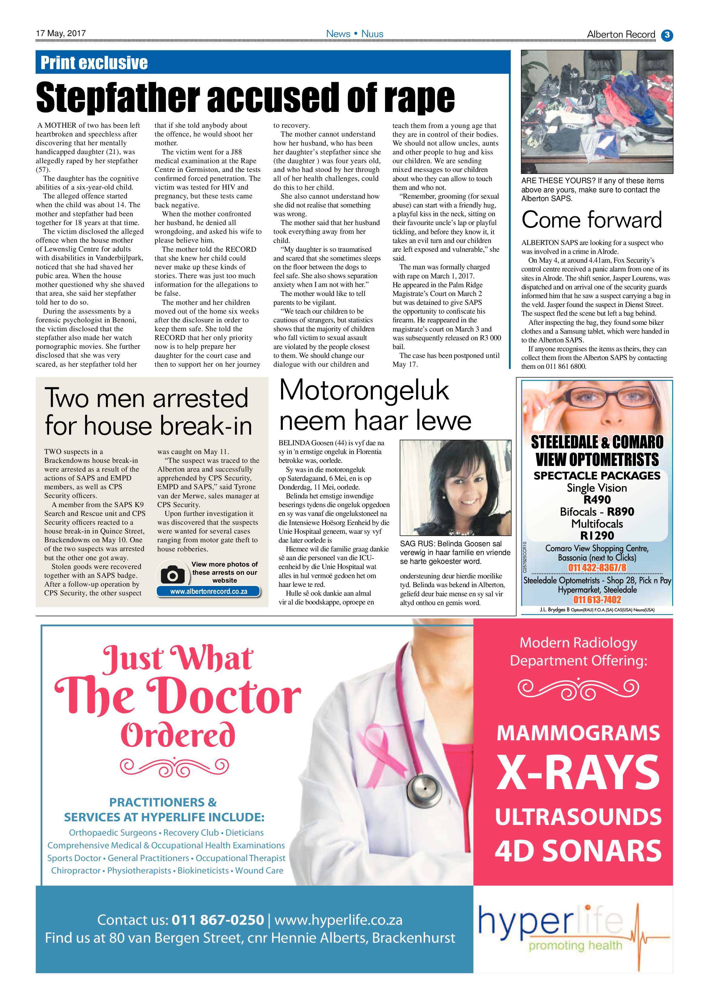 Alberton Record 17 May 2017 page 3