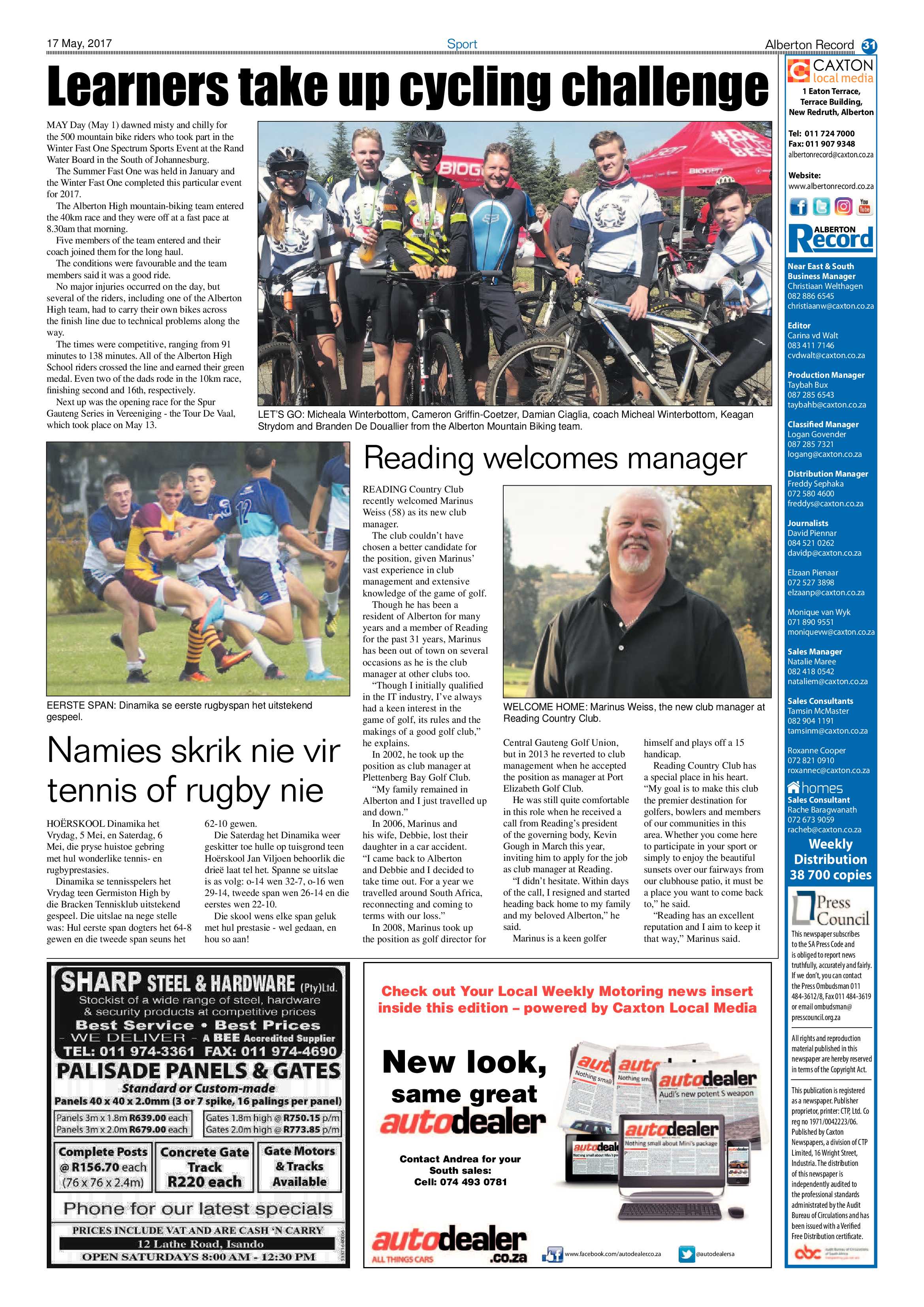 Alberton Record 17 May 2017 page 31