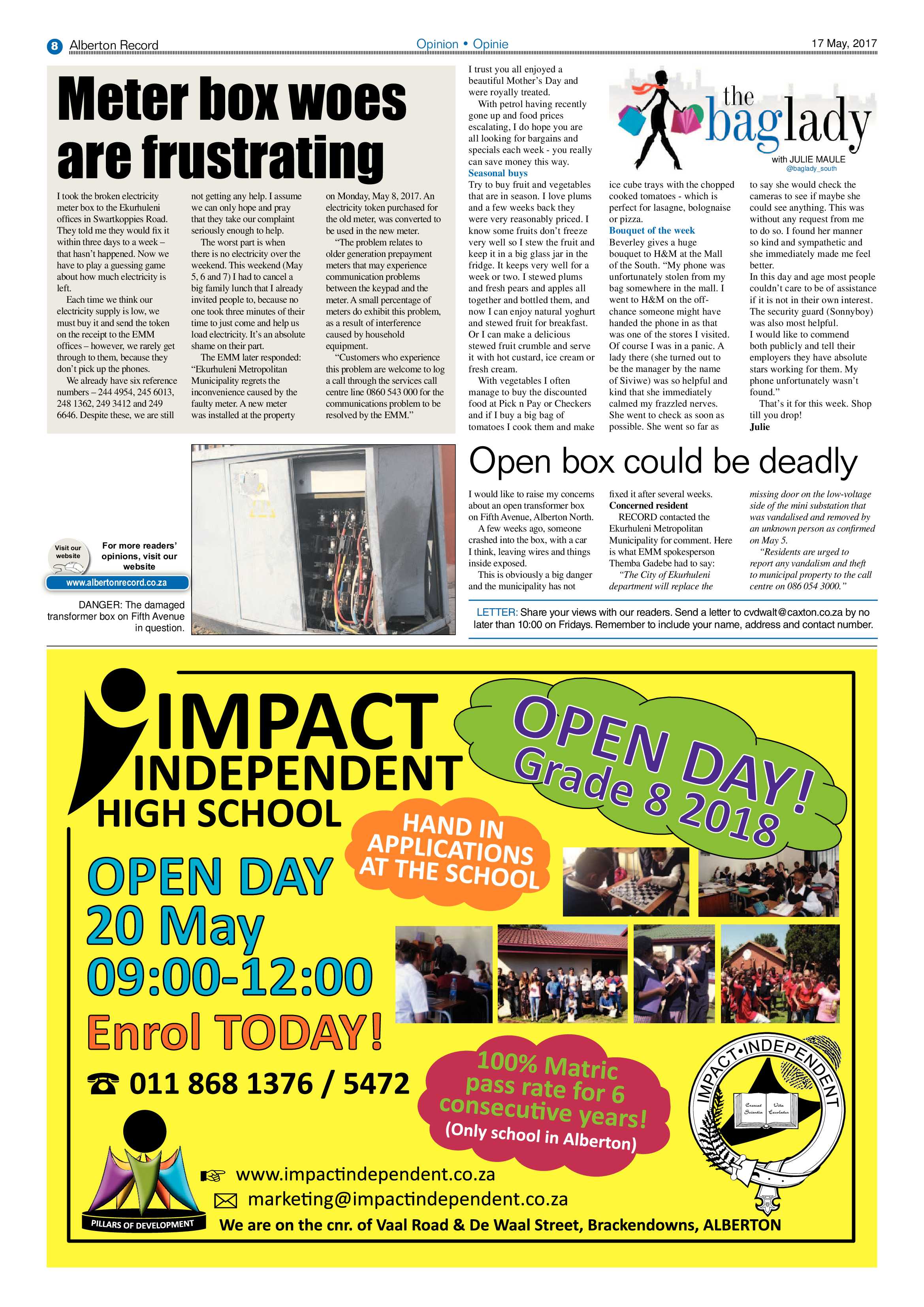 Alberton Record 17 May 2017 page 8
