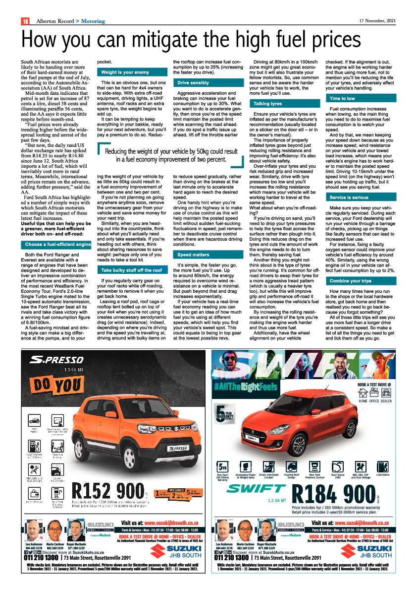 Alberton Record 17 November 2021 page 18