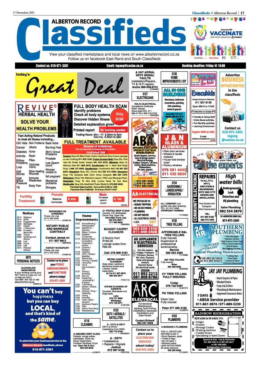 Alberton Record 17 November 2021 page 19