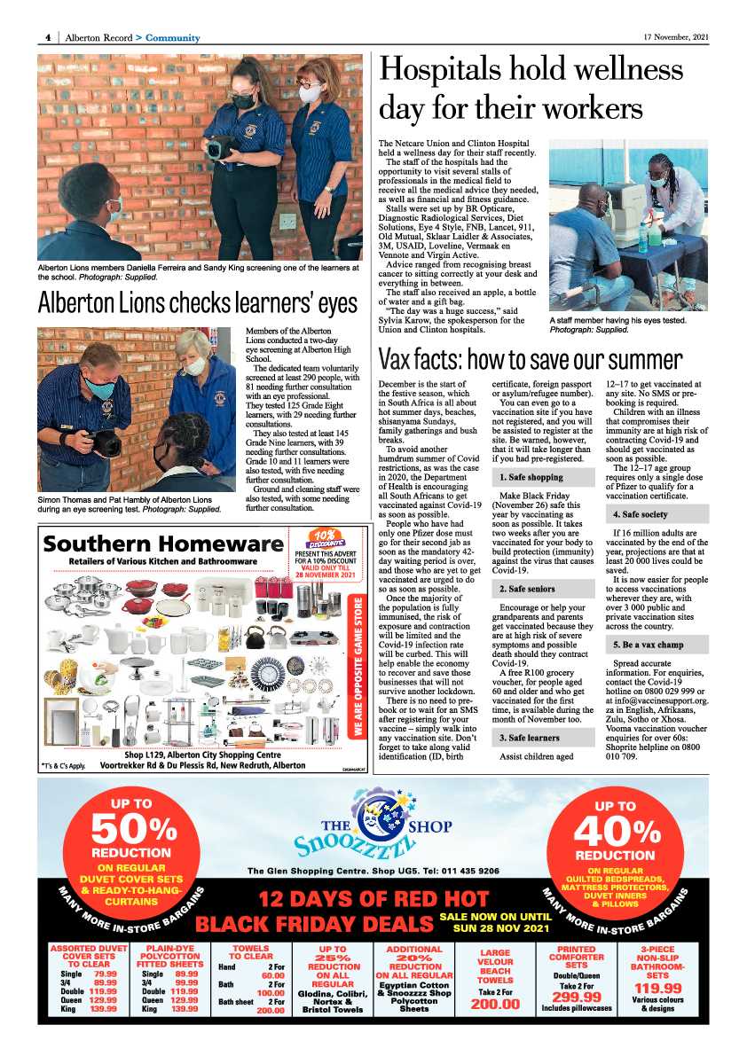 Alberton Record 17 November 2021 page 6