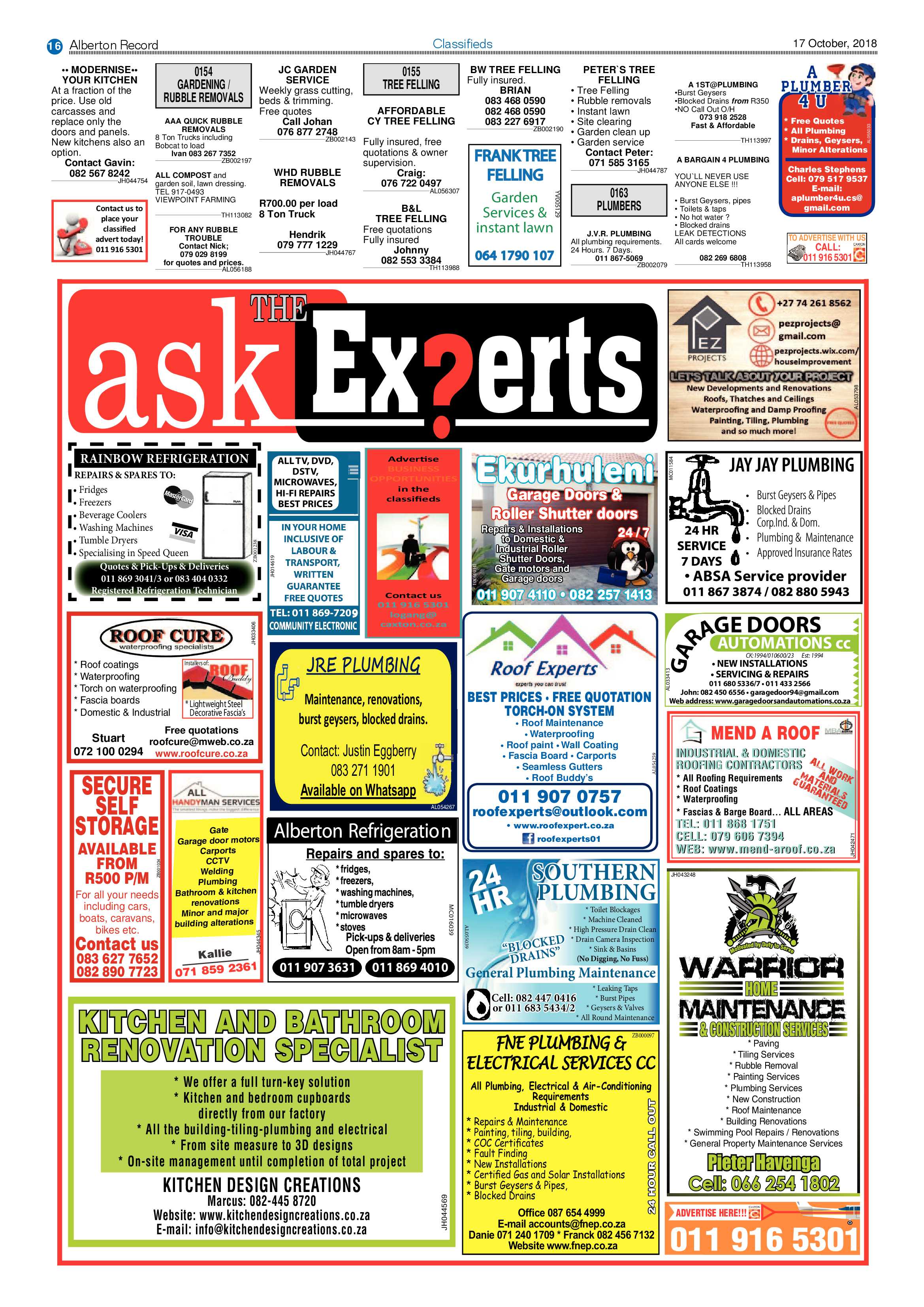 Alberton Record 17 October 2018 page 16
