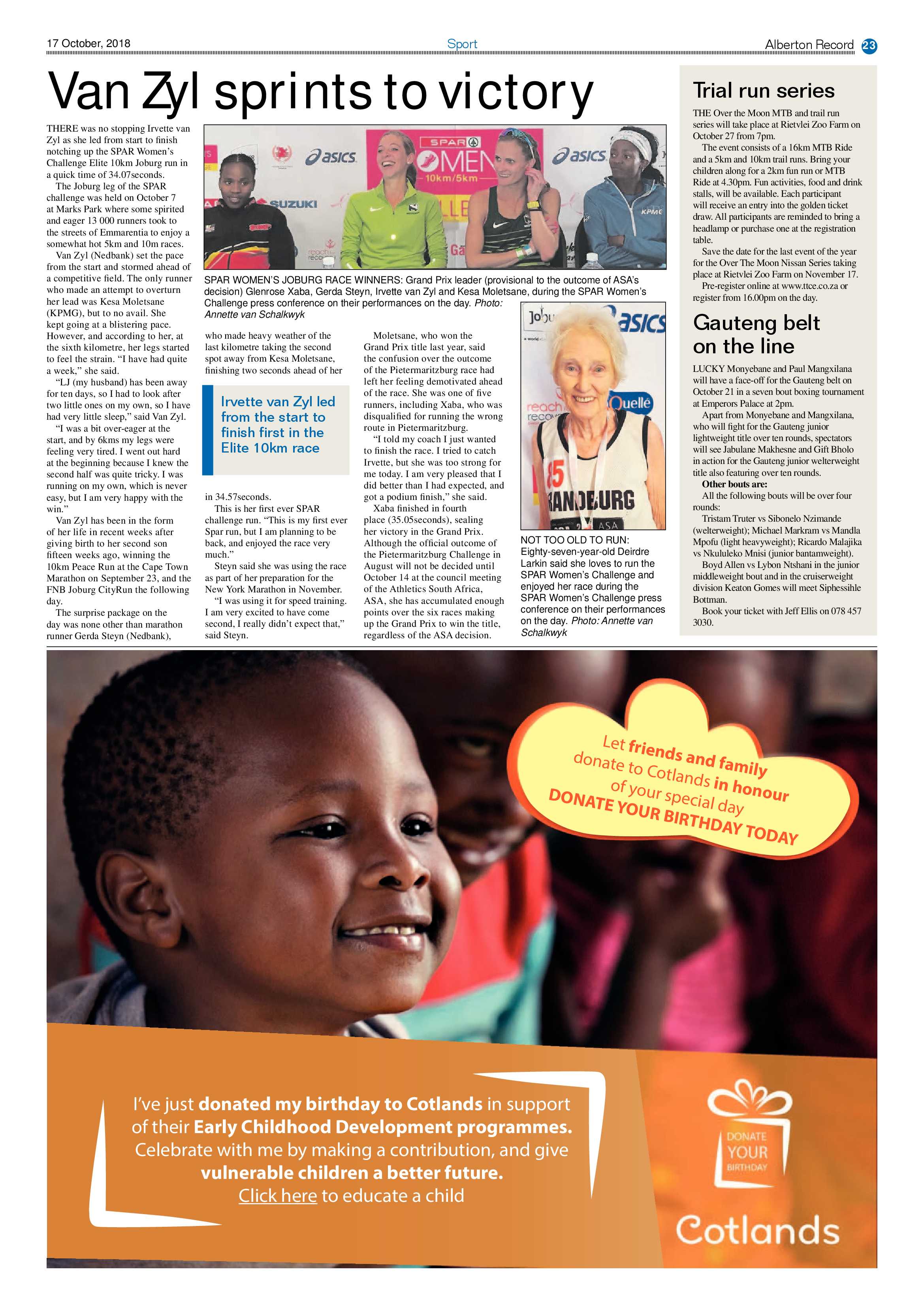 Alberton Record 17 October 2018 page 23