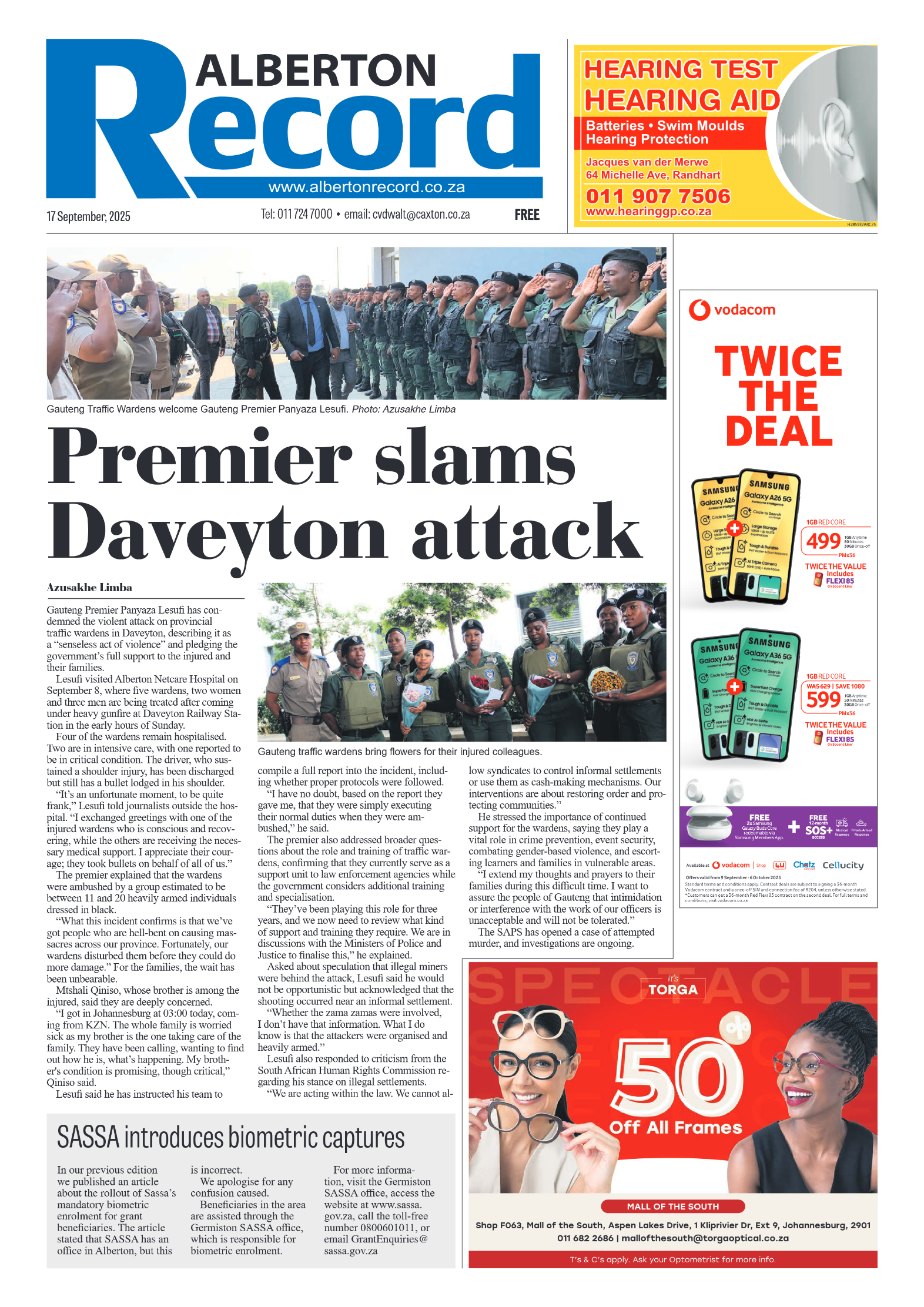 Alberton Record 17 September 2025 page 3