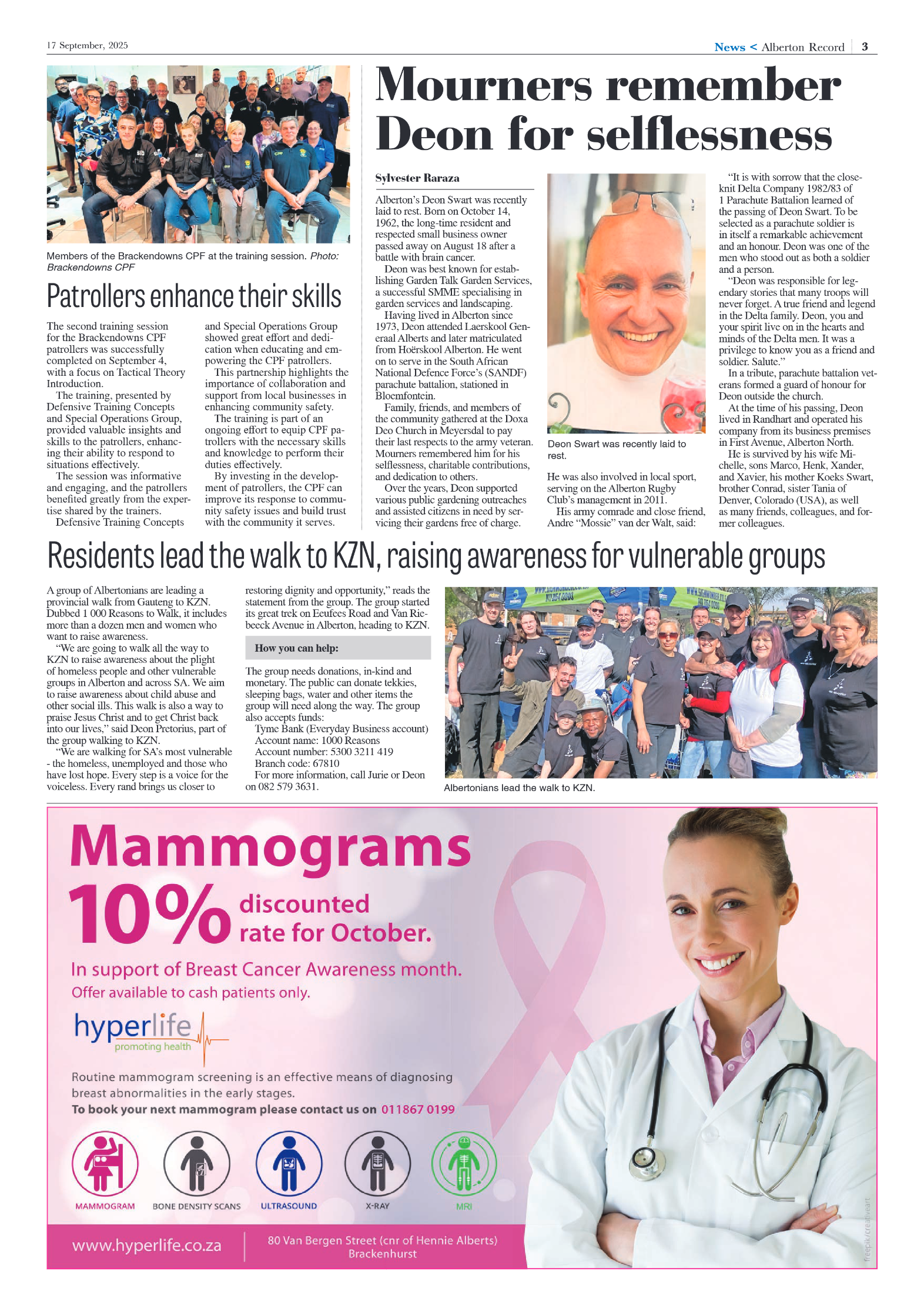 Alberton Record 17 September 2025 page 5