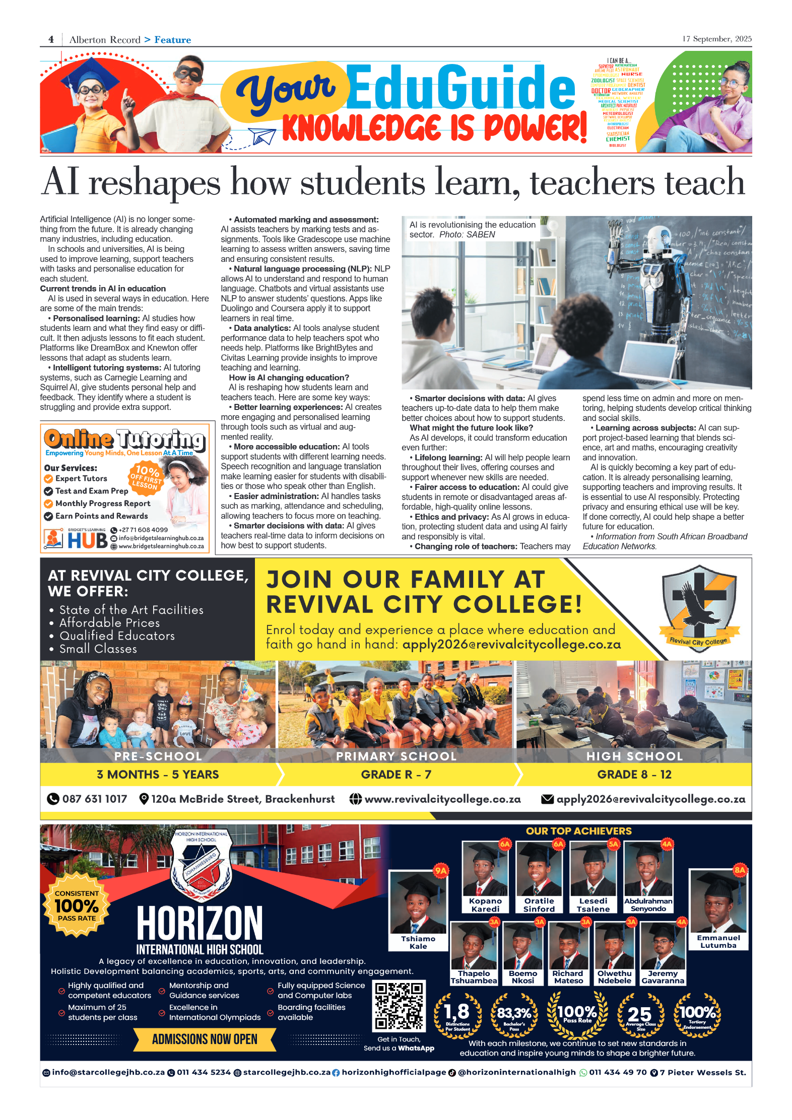 Alberton Record 17 September 2025 page 6