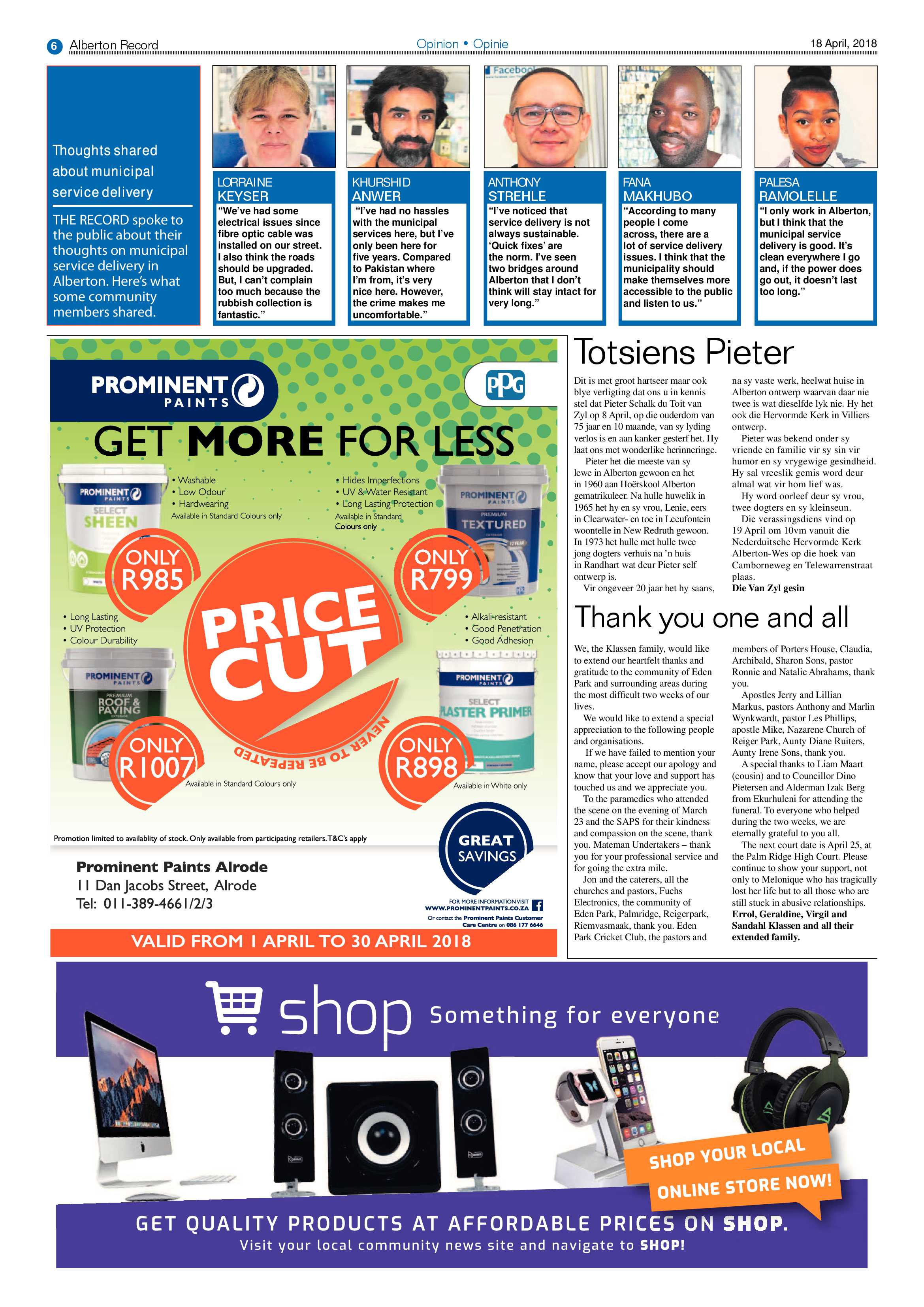 Alberton Record 18 April 2018 page 6