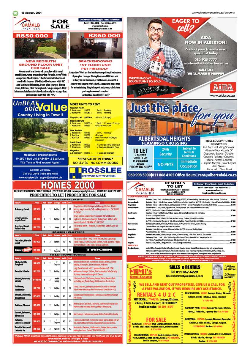 Alberton Record 18 August 2021 page 10