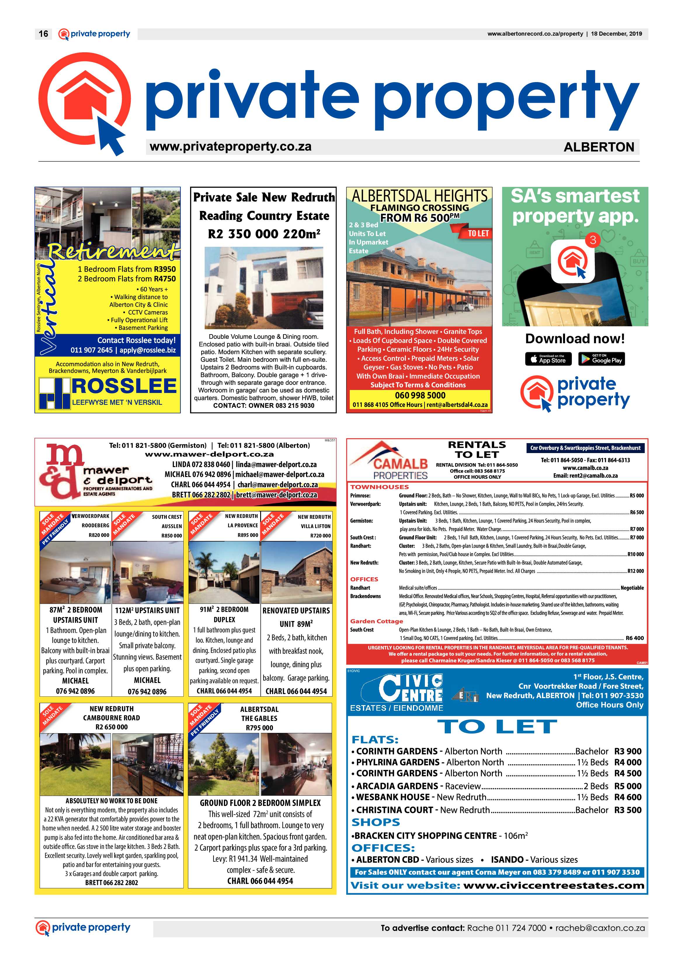 Alberton Record 18 December 2019 page 16