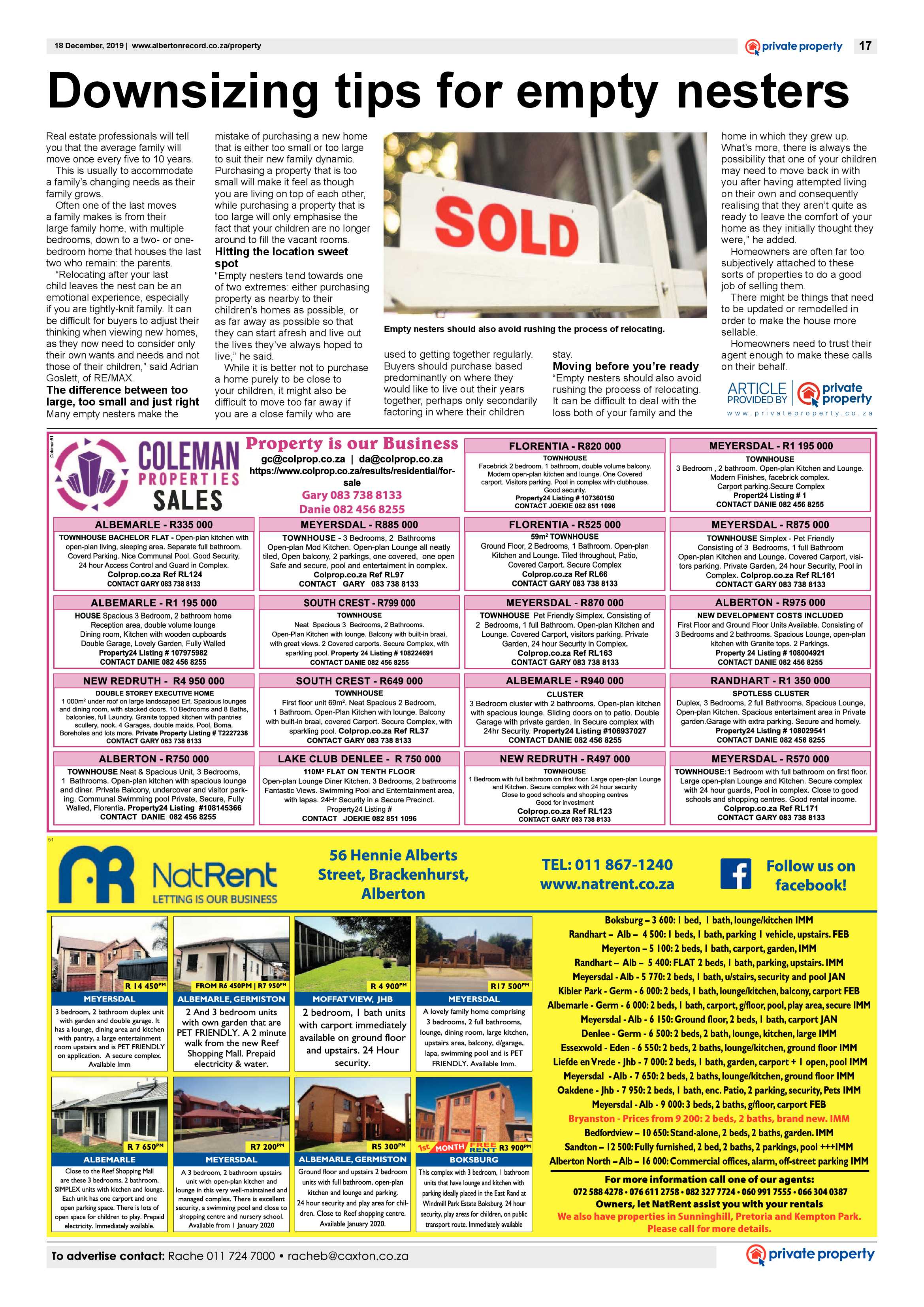 Alberton Record 18 December 2019 page 17