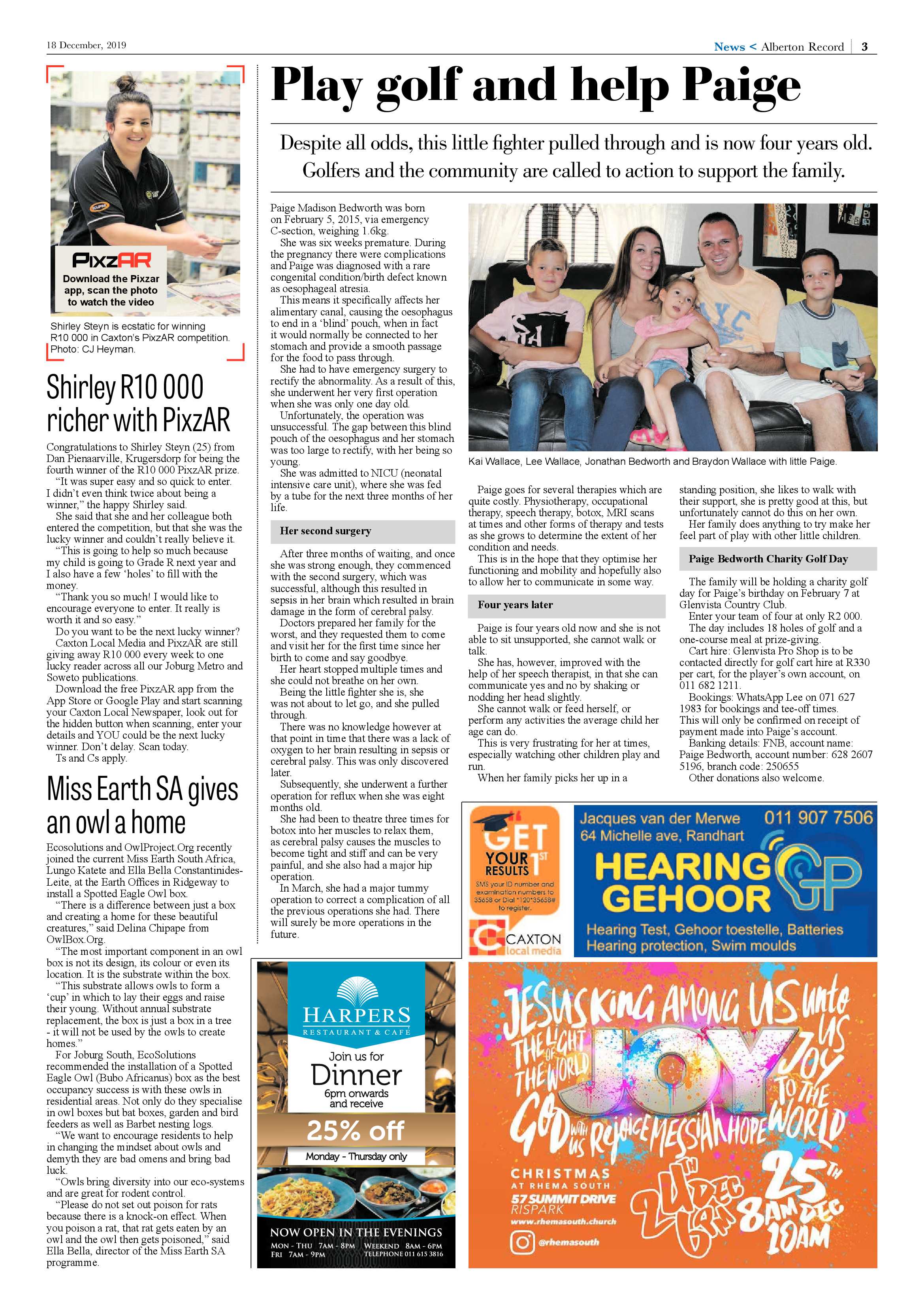 Alberton Record 18 December 2019 page 3