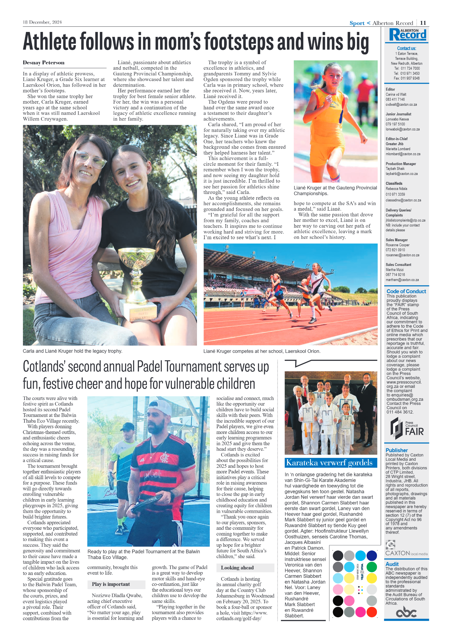 Alberton Record 18 December 2024 page 11