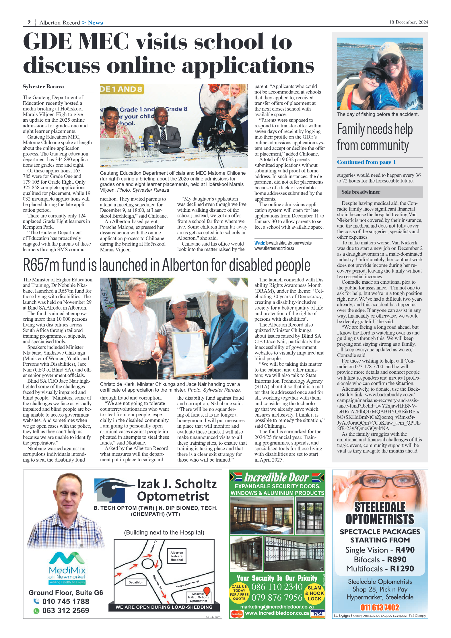 Alberton Record 18 December 2024 page 2