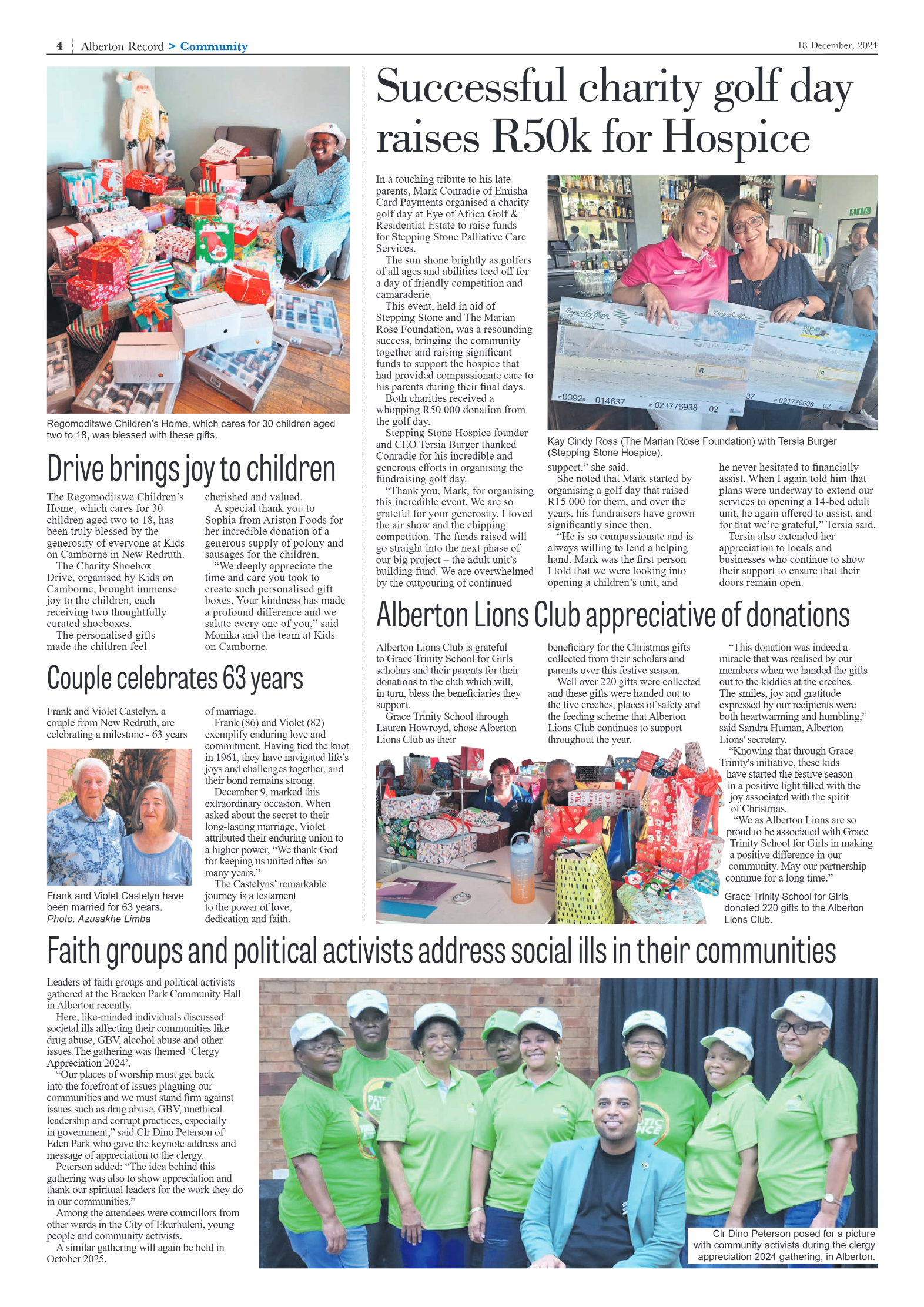 Alberton Record 18 December 2024 page 4