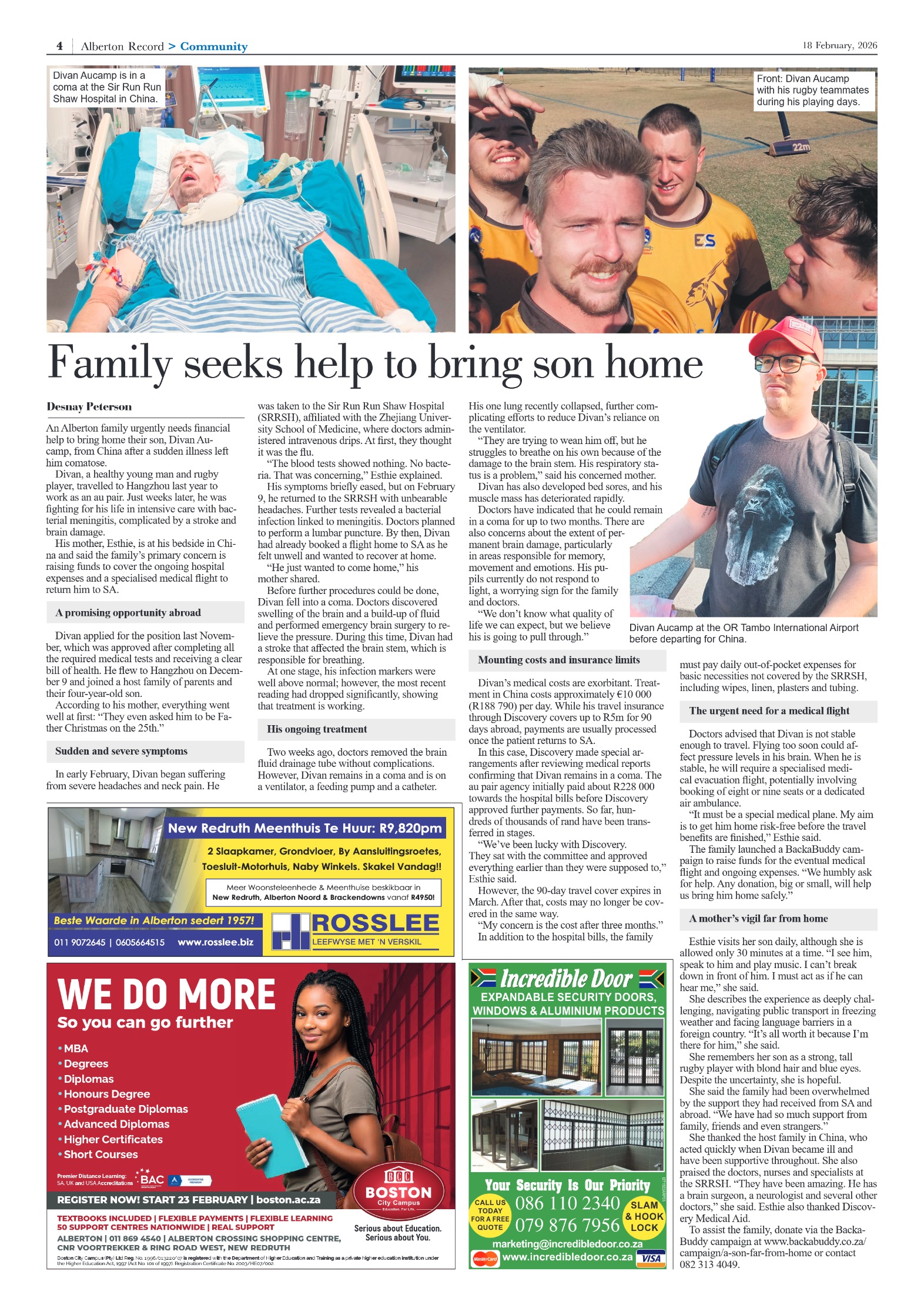 Alberton Record 18 February 2026 page 4