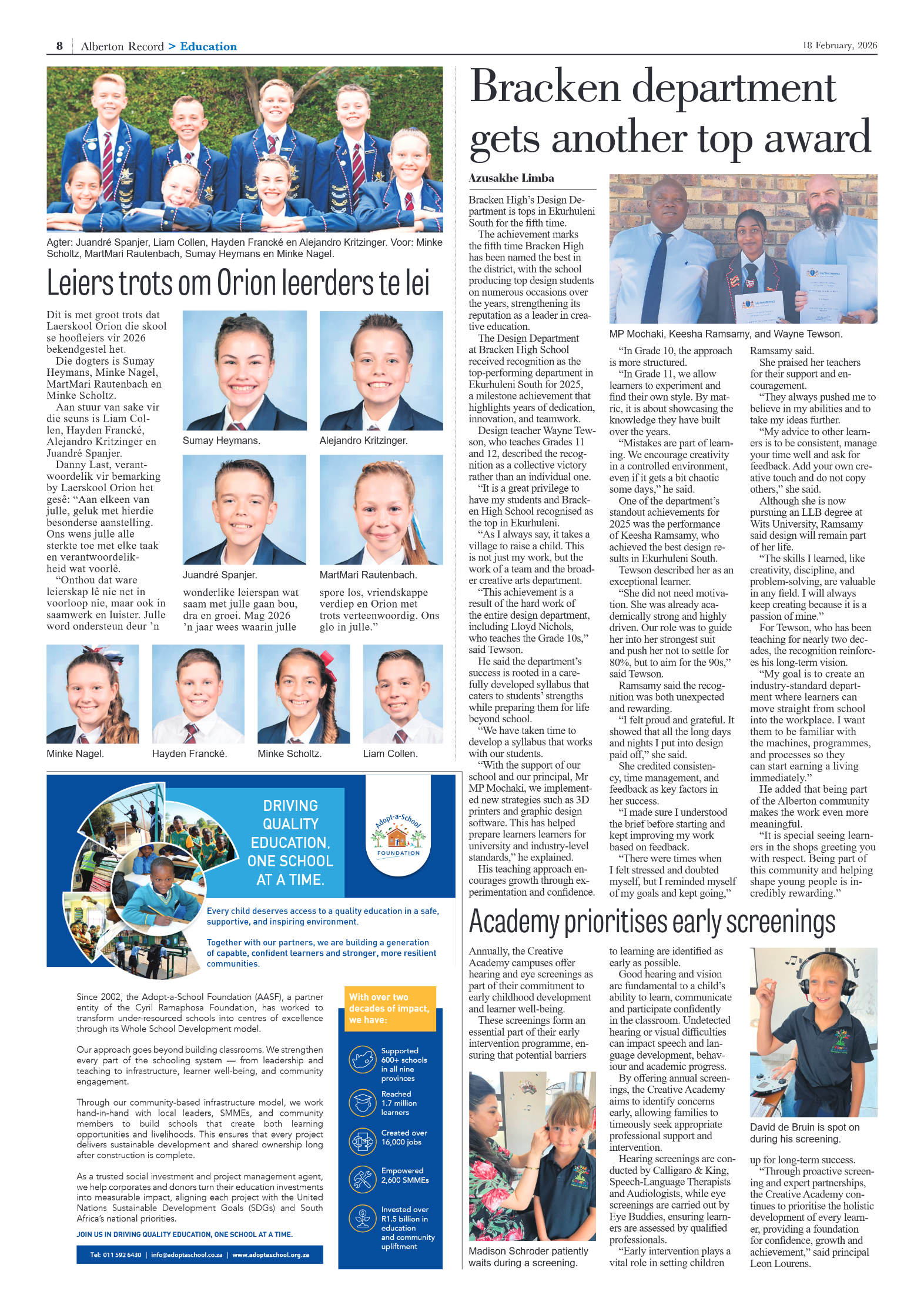 Alberton Record 18 February 2026 page 8