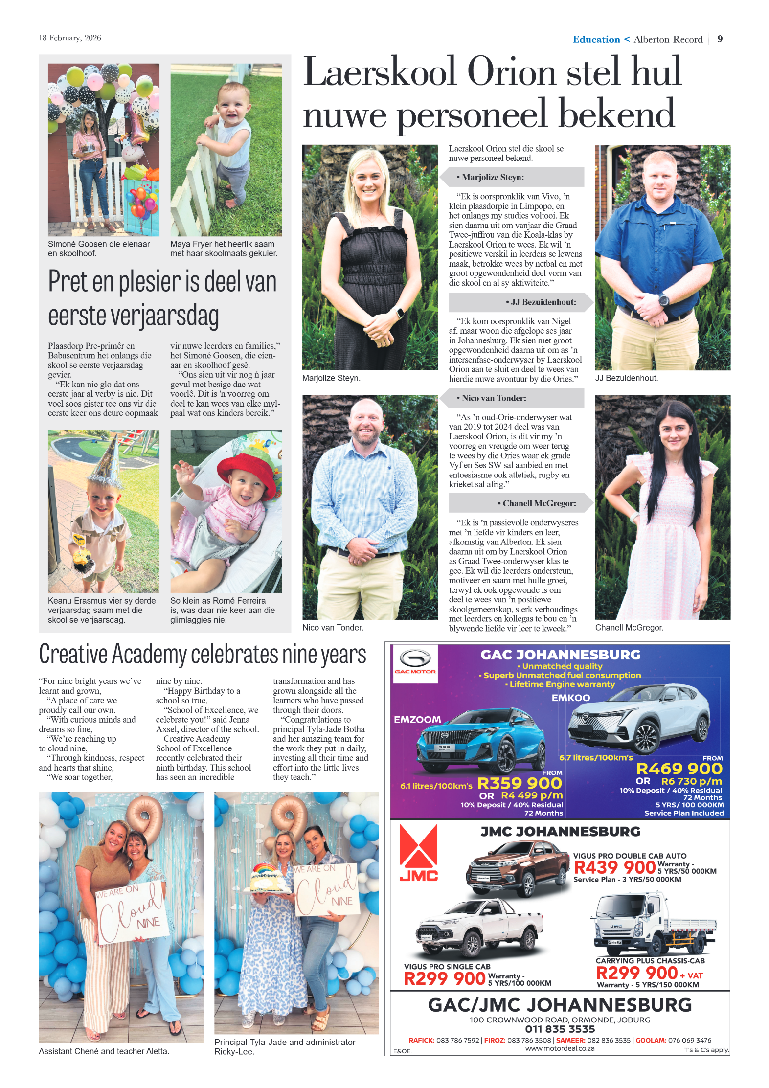 Alberton Record 18 February 2026 page 9