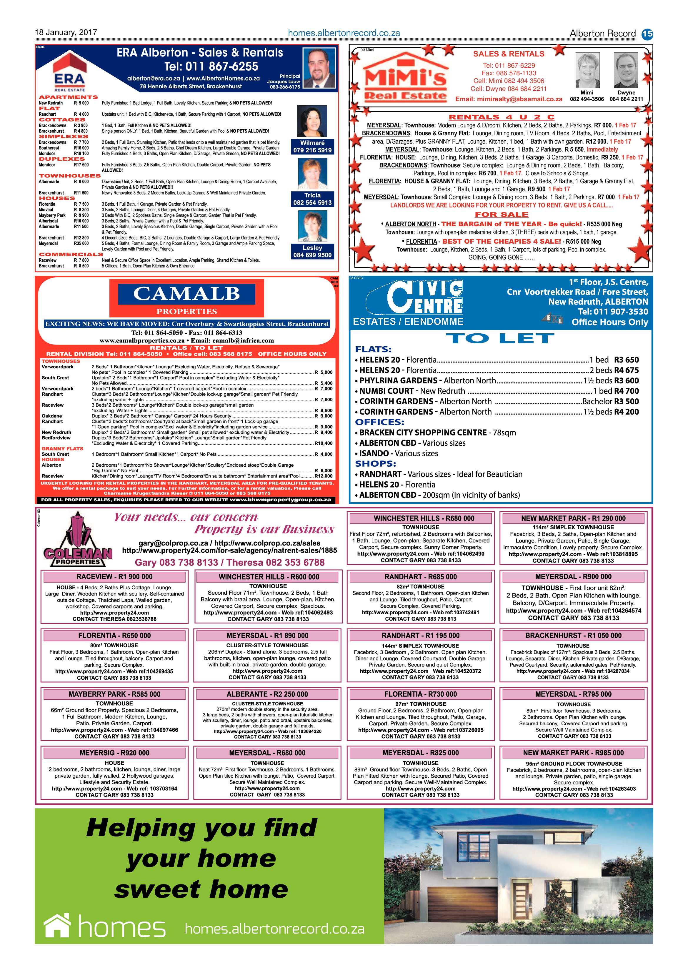 Alberton Record 18 January 2016 page 15