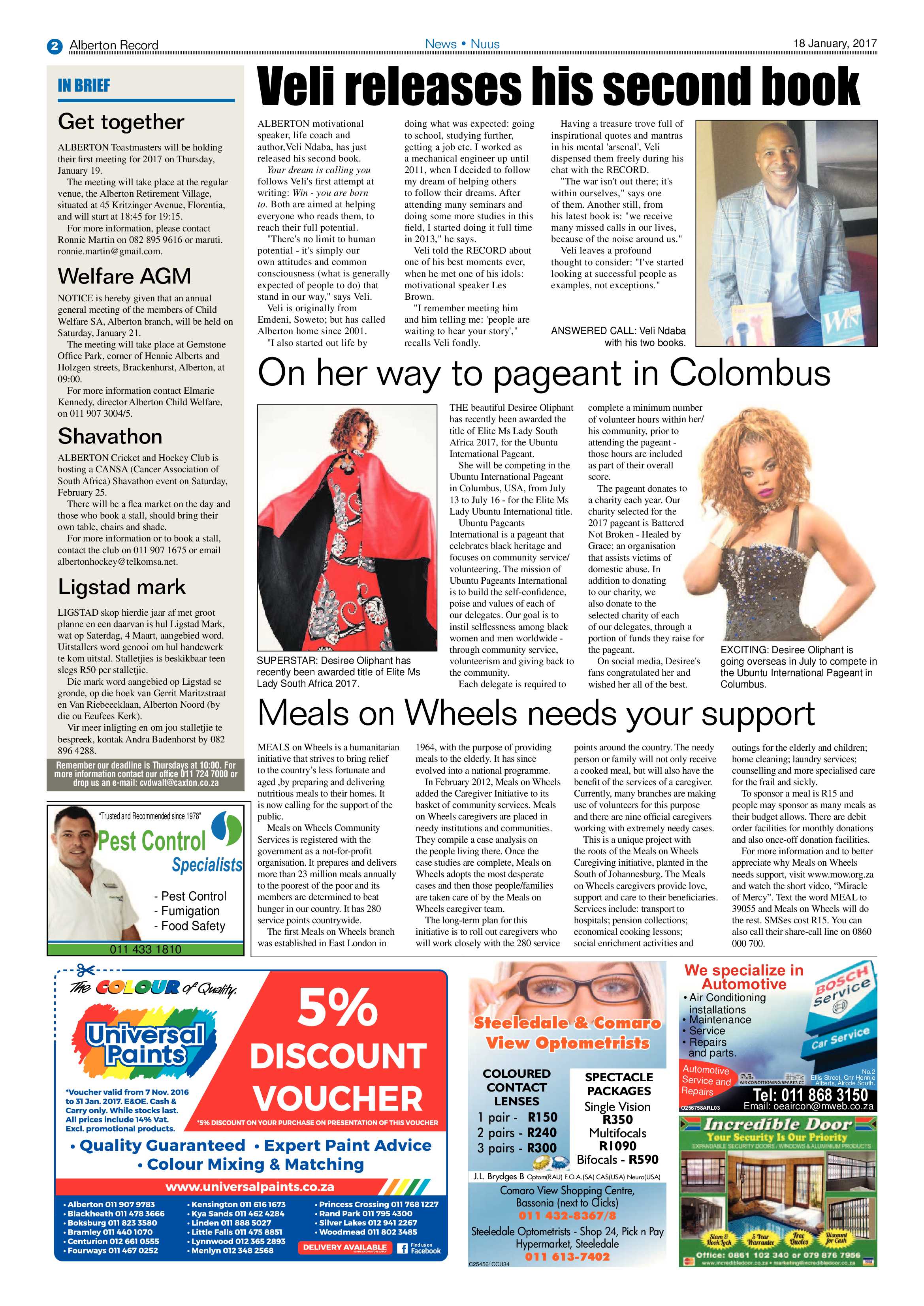 Alberton Record 18 January 2016 page 2