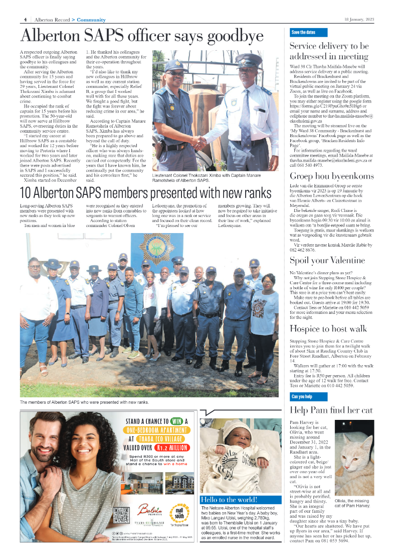 Alberton Record 18 January 2023 page 6